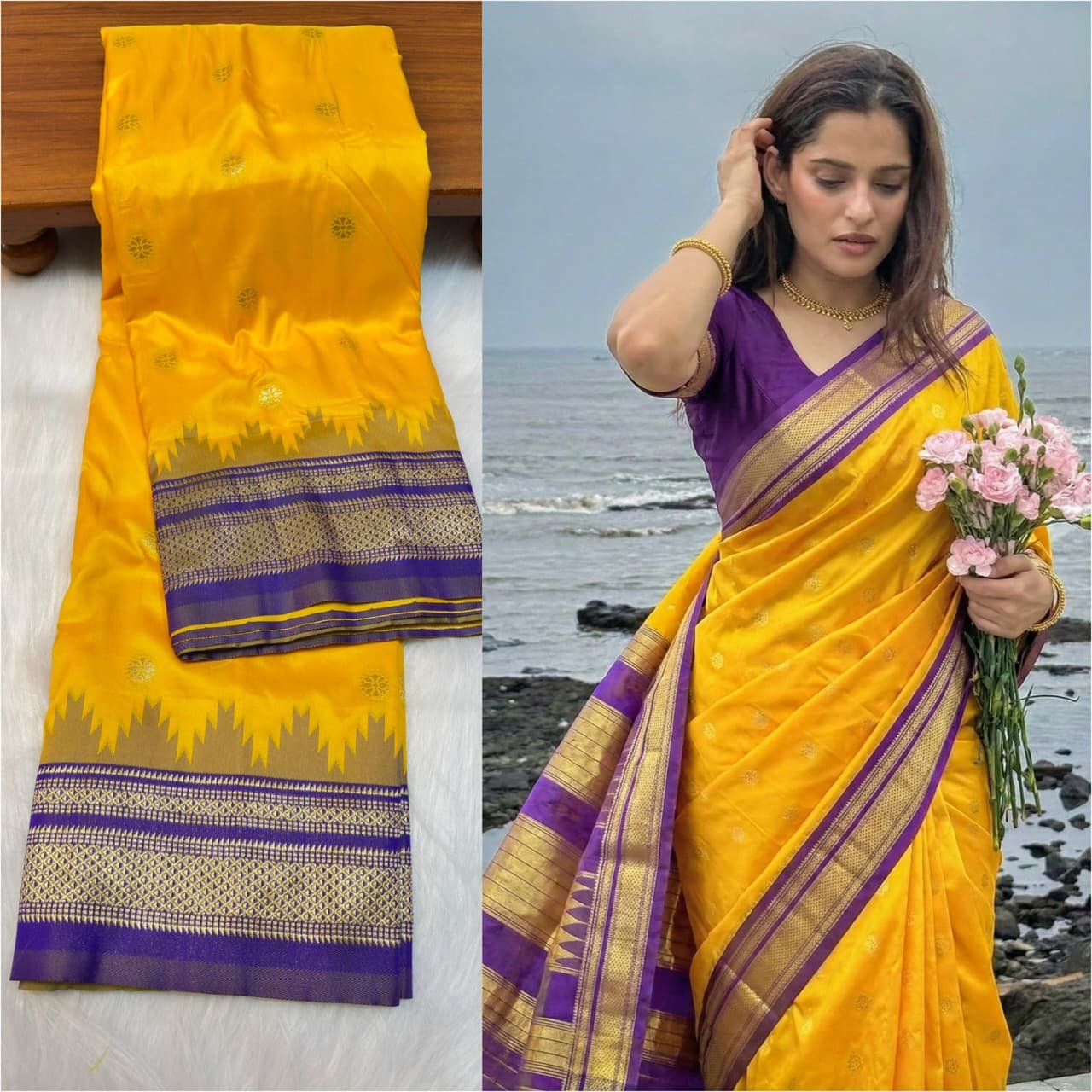 Traditional Erkal Paithani image 35