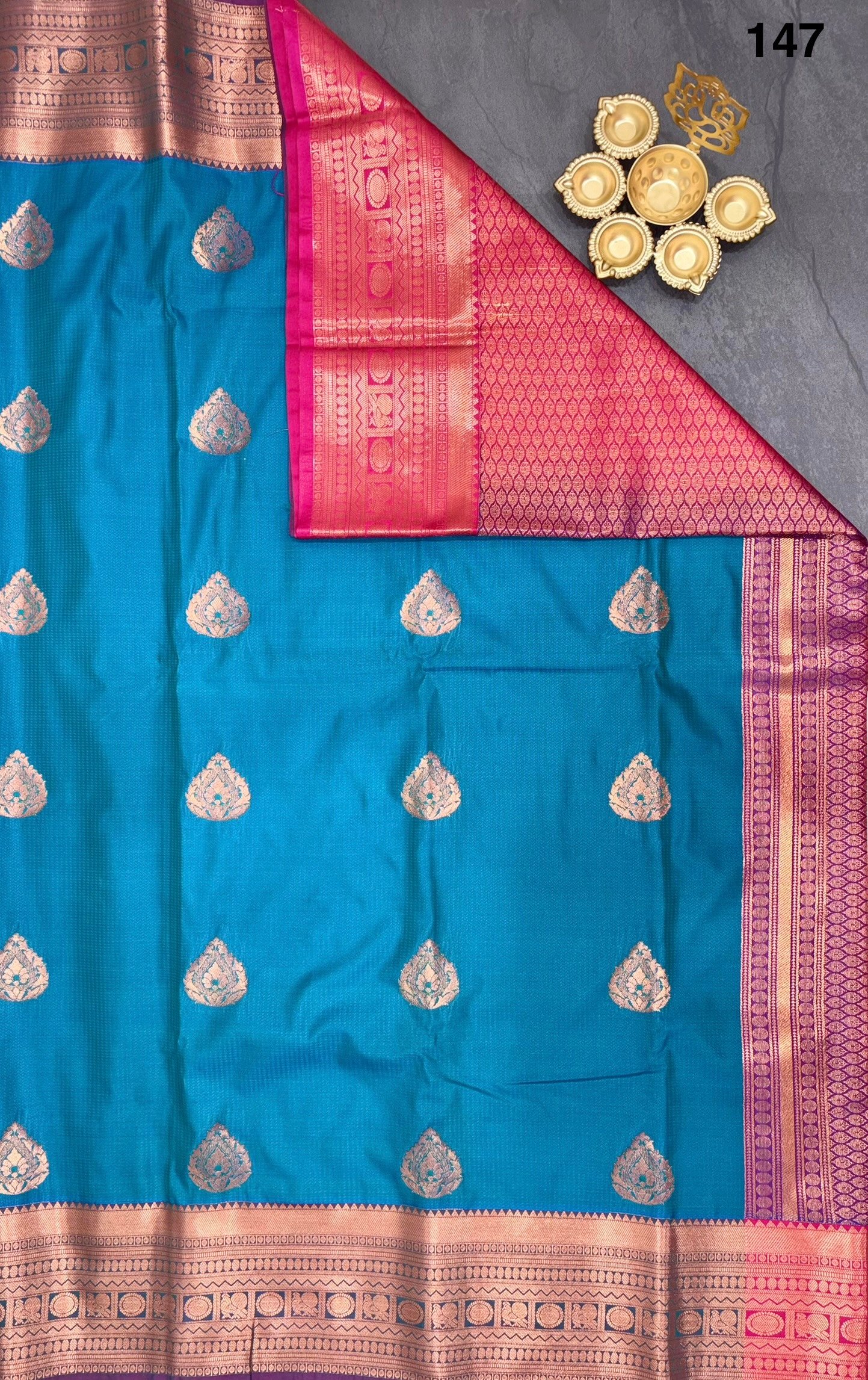 Korvai Kanchi Semi Silk Sarees image 10