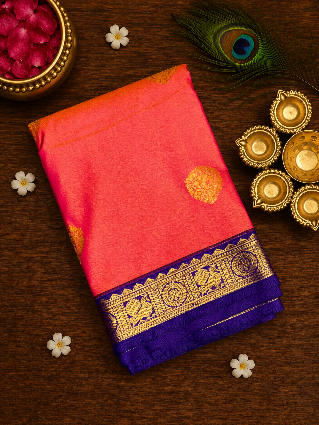 Small Border Korvai Kanchi Semi Silk Sarees image 29