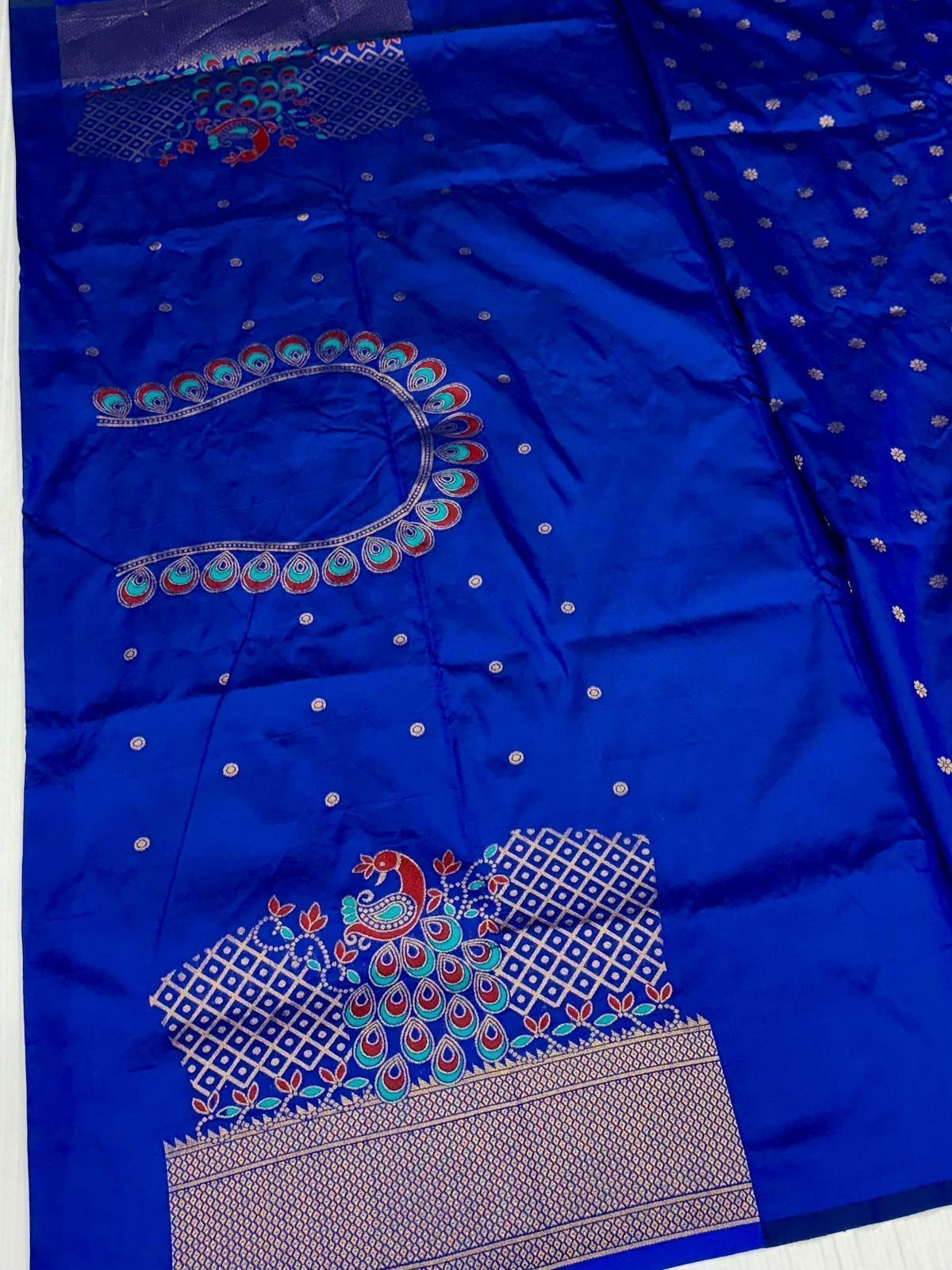 Yeola Kalanjali Double Pallu Paithani image 8