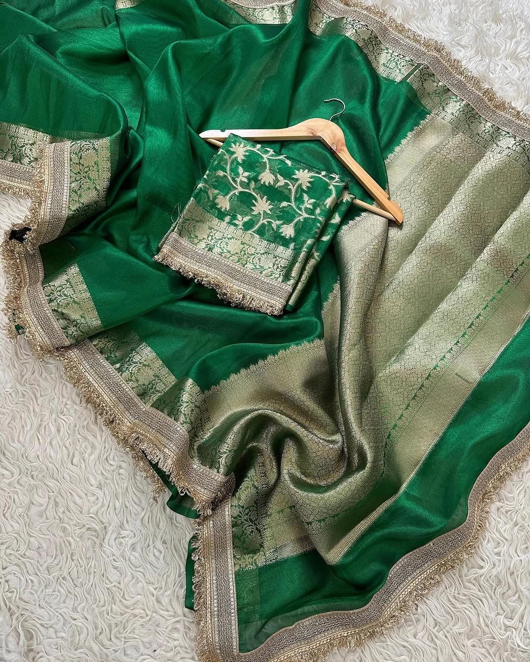 7 Banarasi Tissue Silk Saree image 2