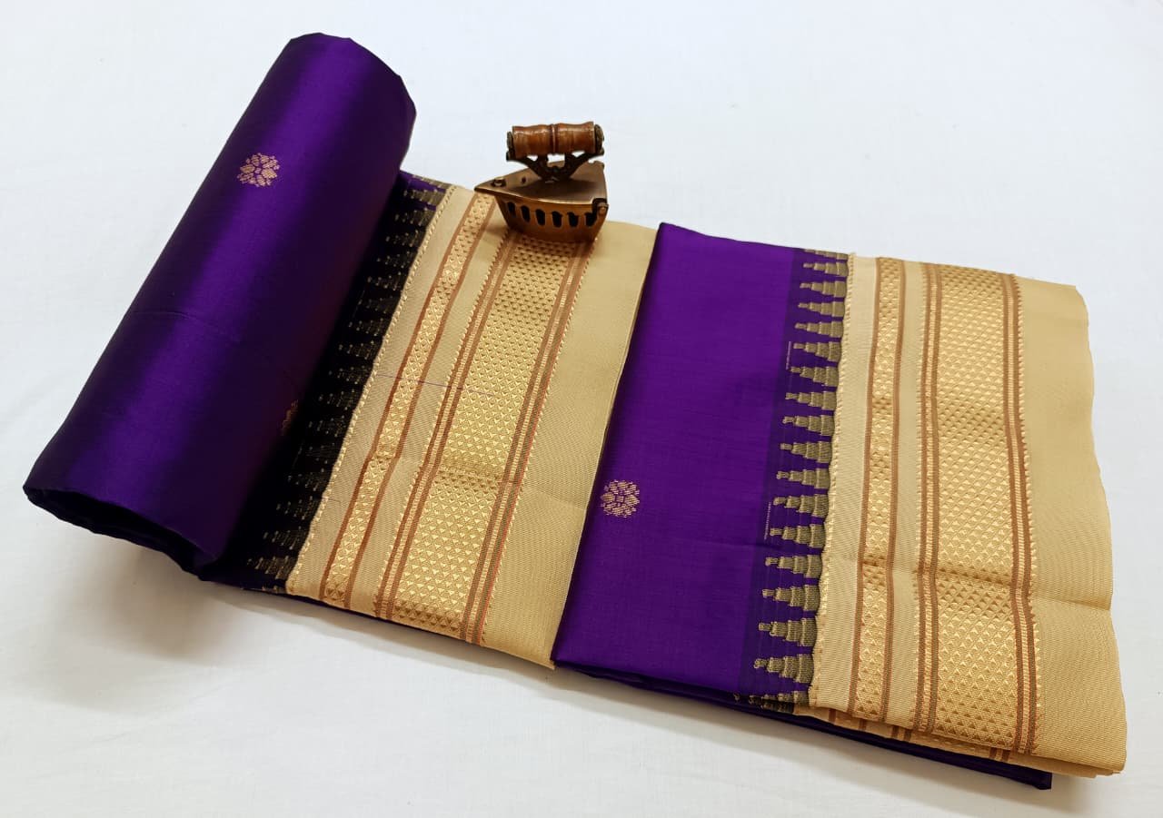 Chandrakor Paithani Pure Silk image 41