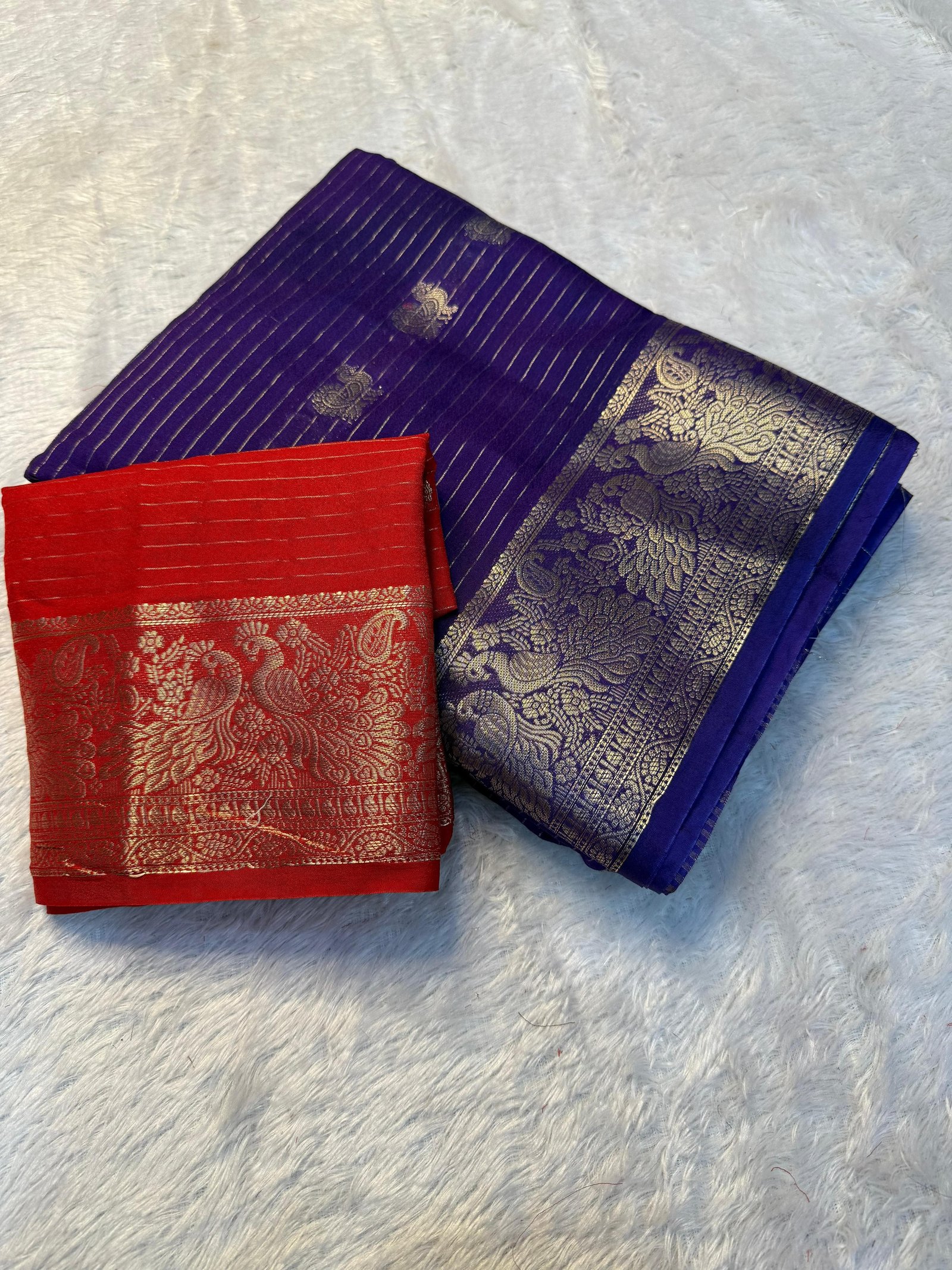 Pure viscose dola silk sarees image 9