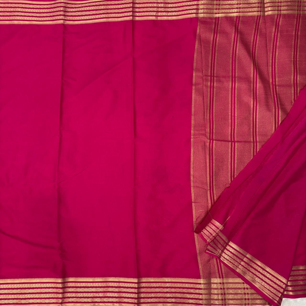 Semi Mysore Crepe Silk Sarees image 2
