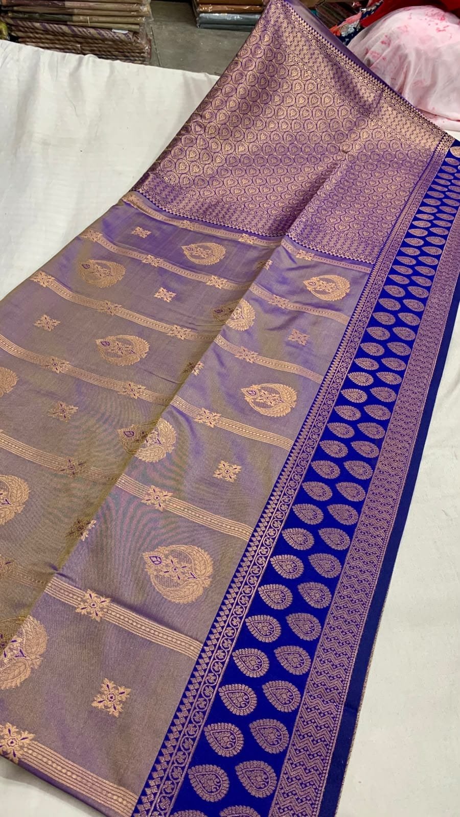 Dual Tone Semi Silk Sarees image 7