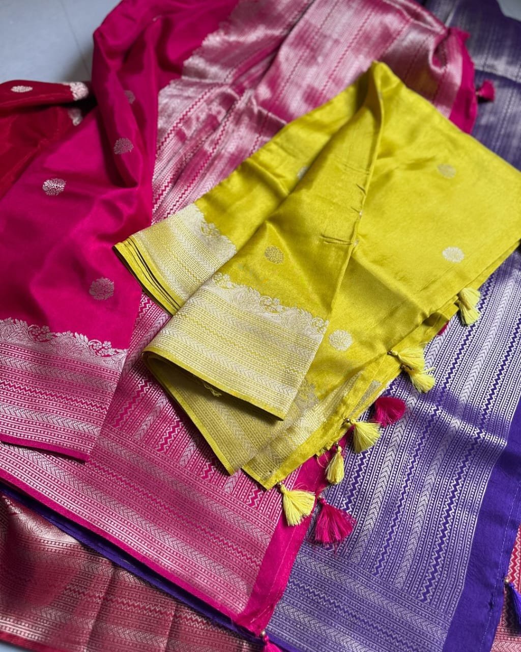 Banarasi Daybal Semi Georgette Soft Silk Saree image 4