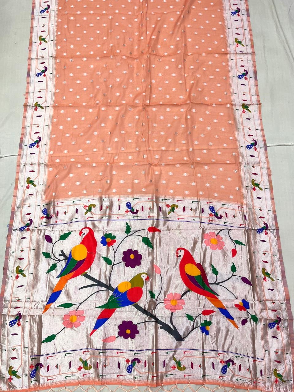 Cotton Paithani Saree image 6