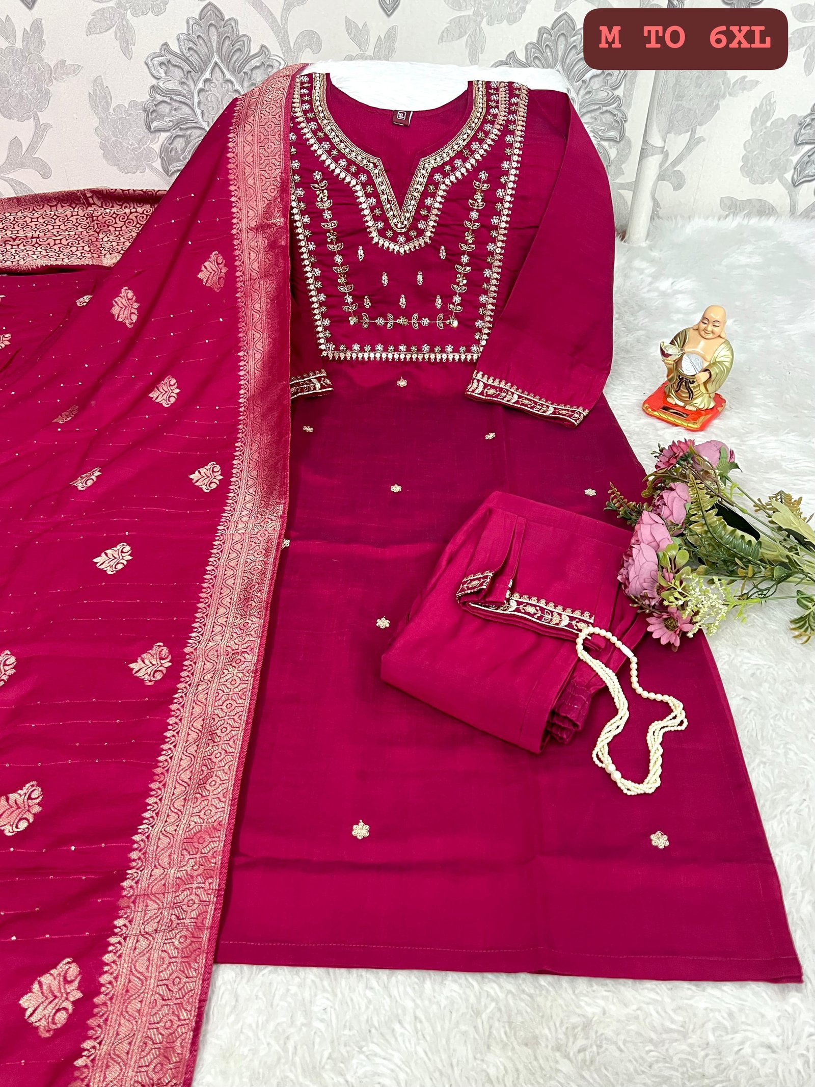 Kurti Pant Dupatta Set image 8