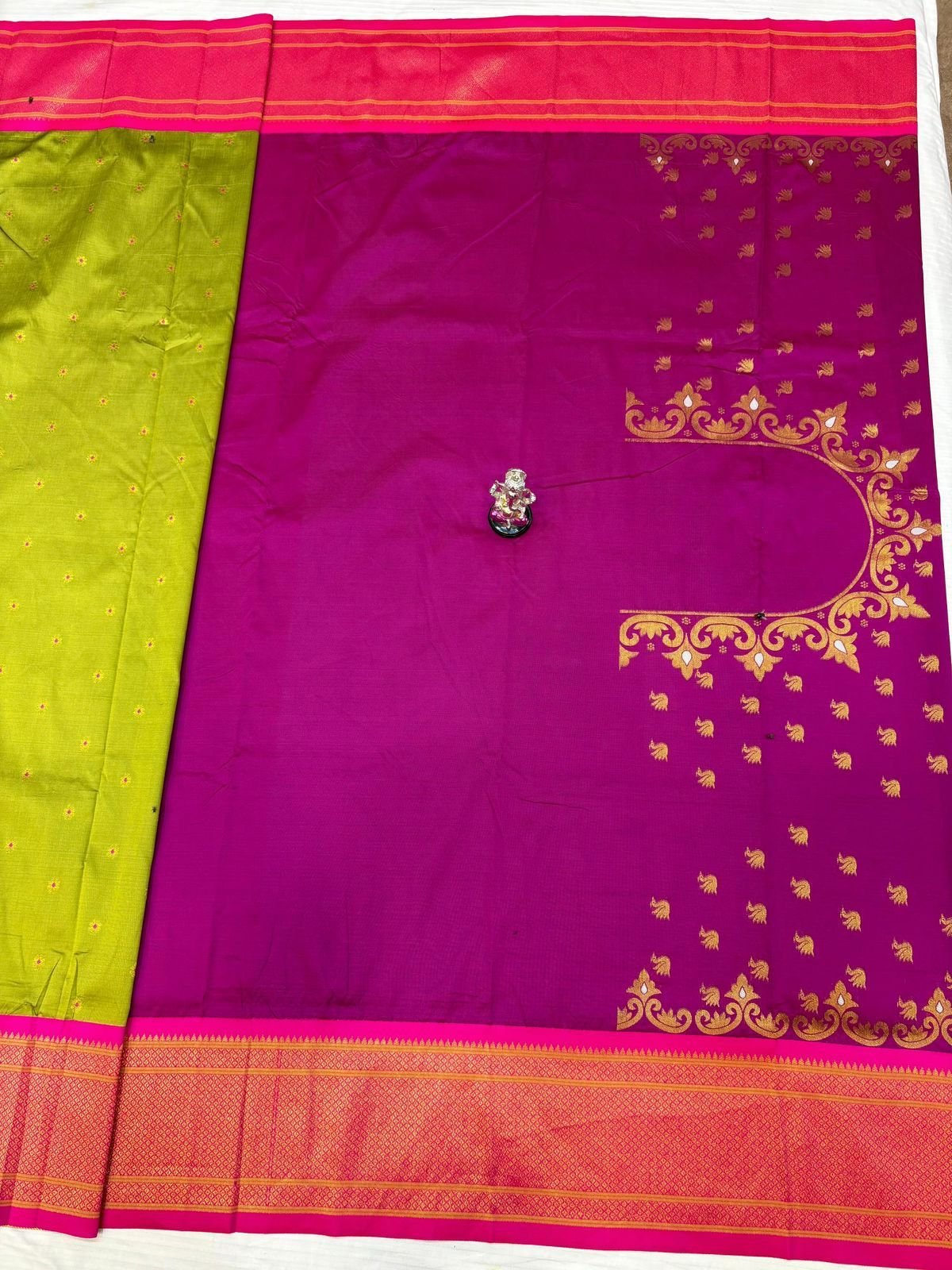 Beautiful Swan Pallu Paithani image 15