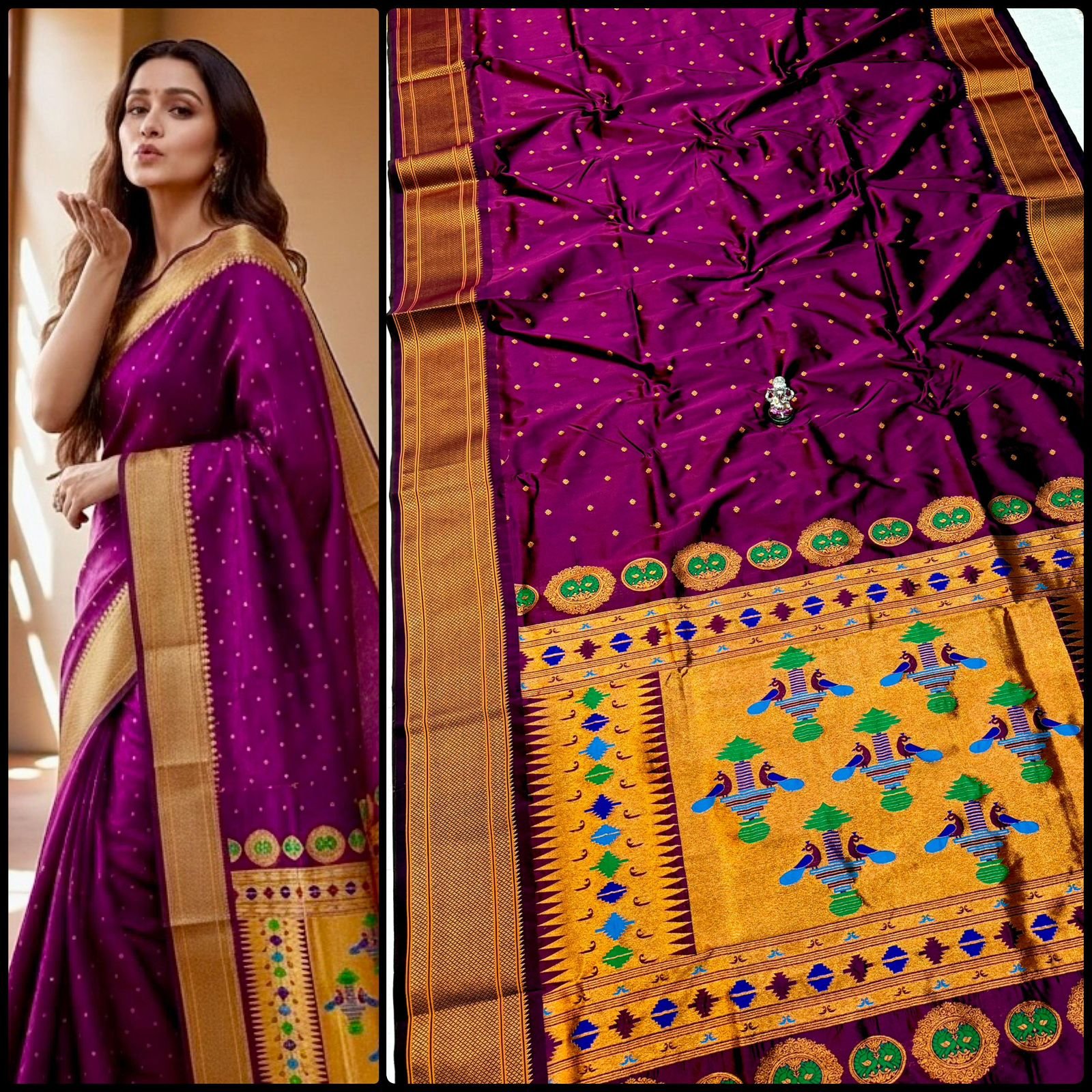 4 Colour Pallu Kalanjali Paithani
