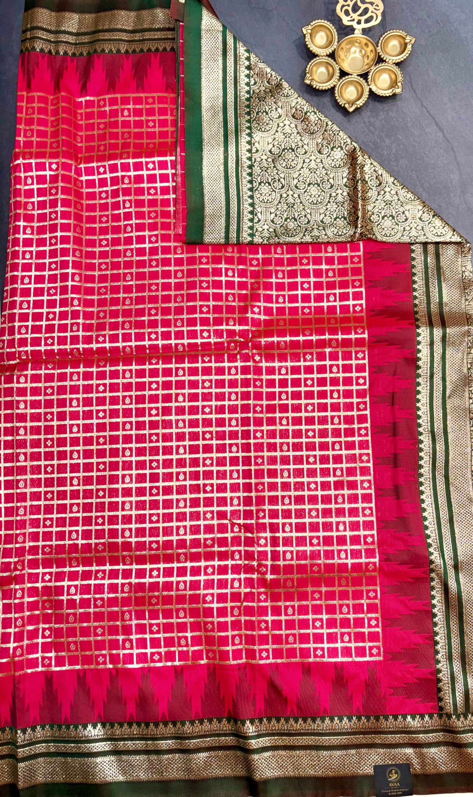 Bridal Semi Gadwal Sarees image 26