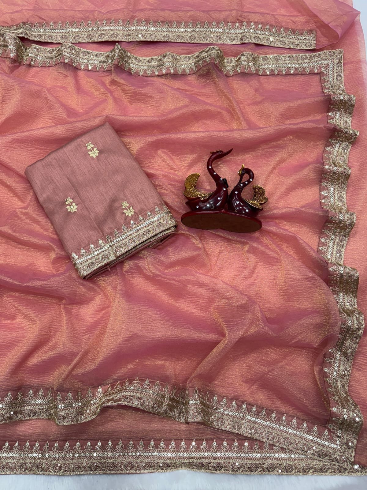Banarsi Crush Twil Saree image 3