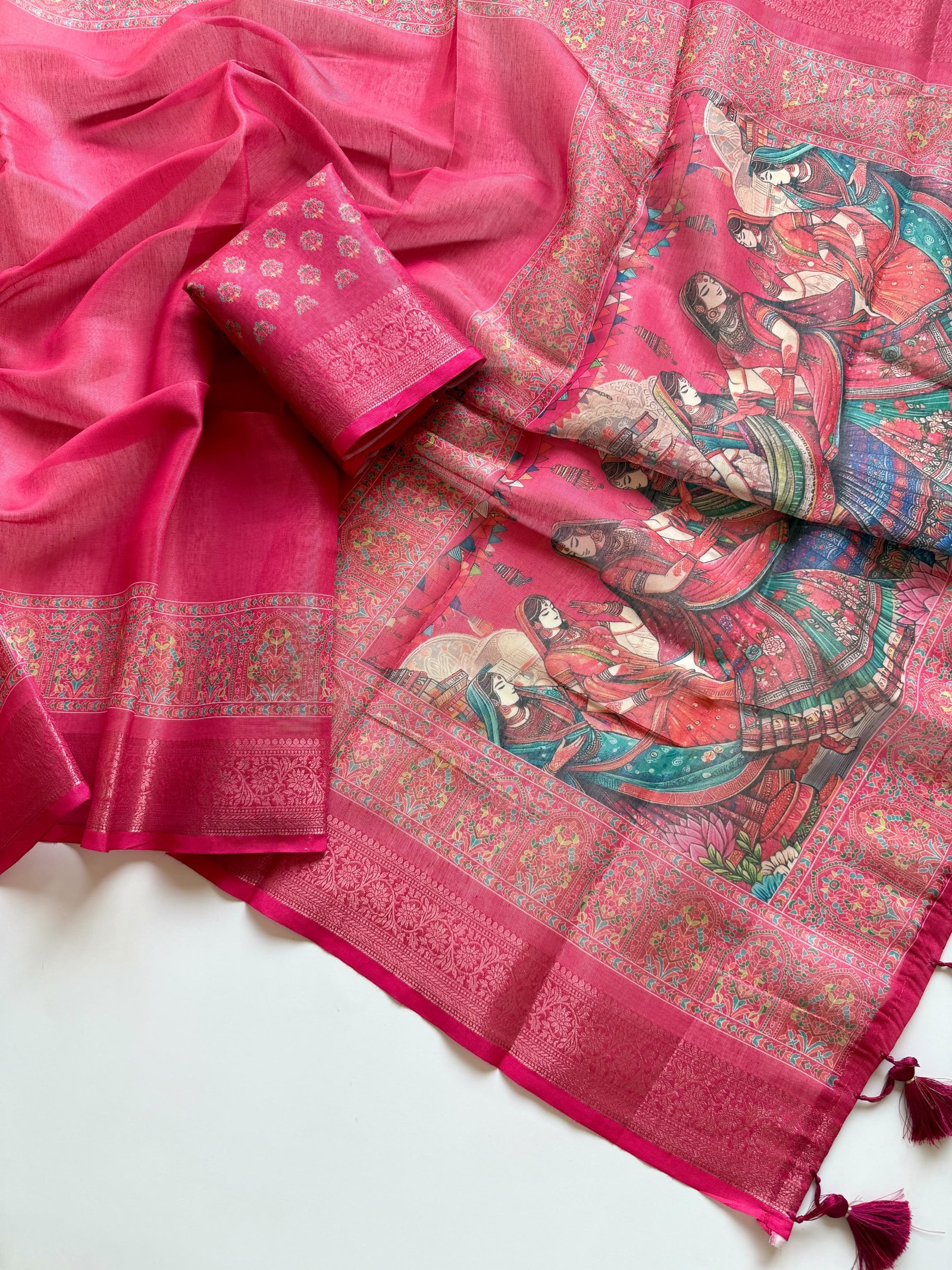 Pure Tissue Erod Silk Jaquard Weaving Saree image 12