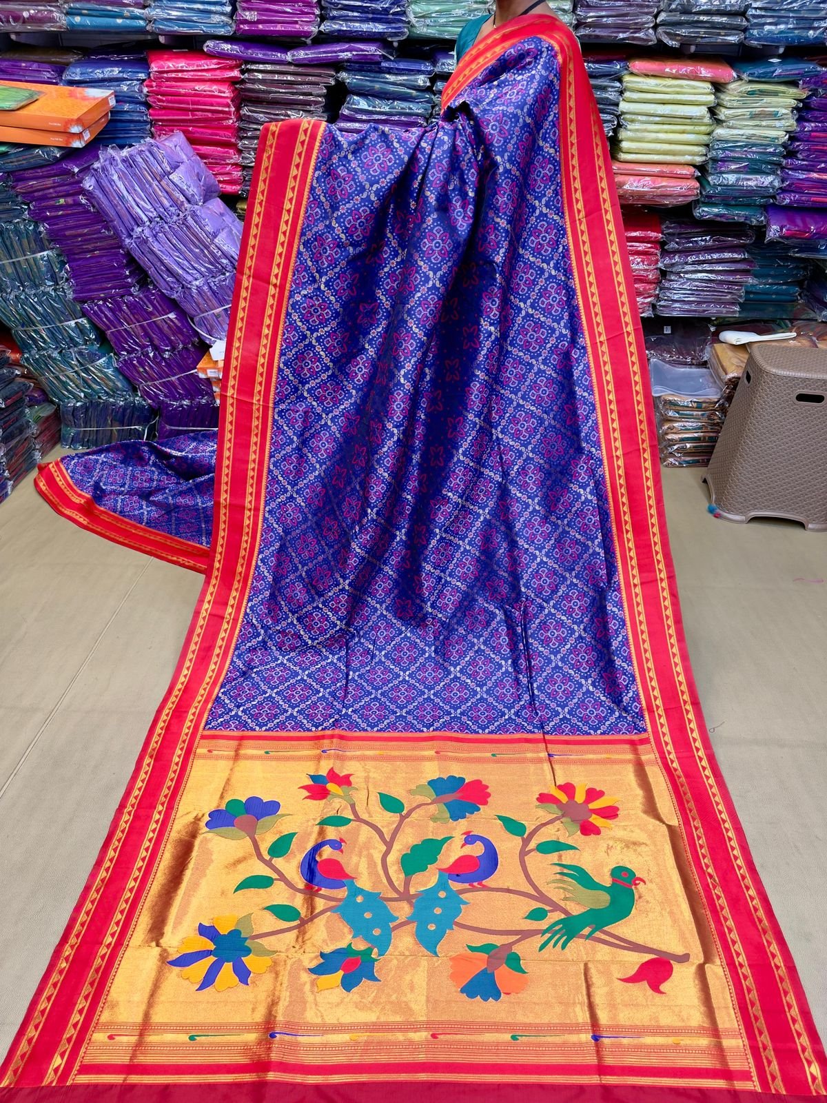 Rajasthani Bandhani Paithani image 2