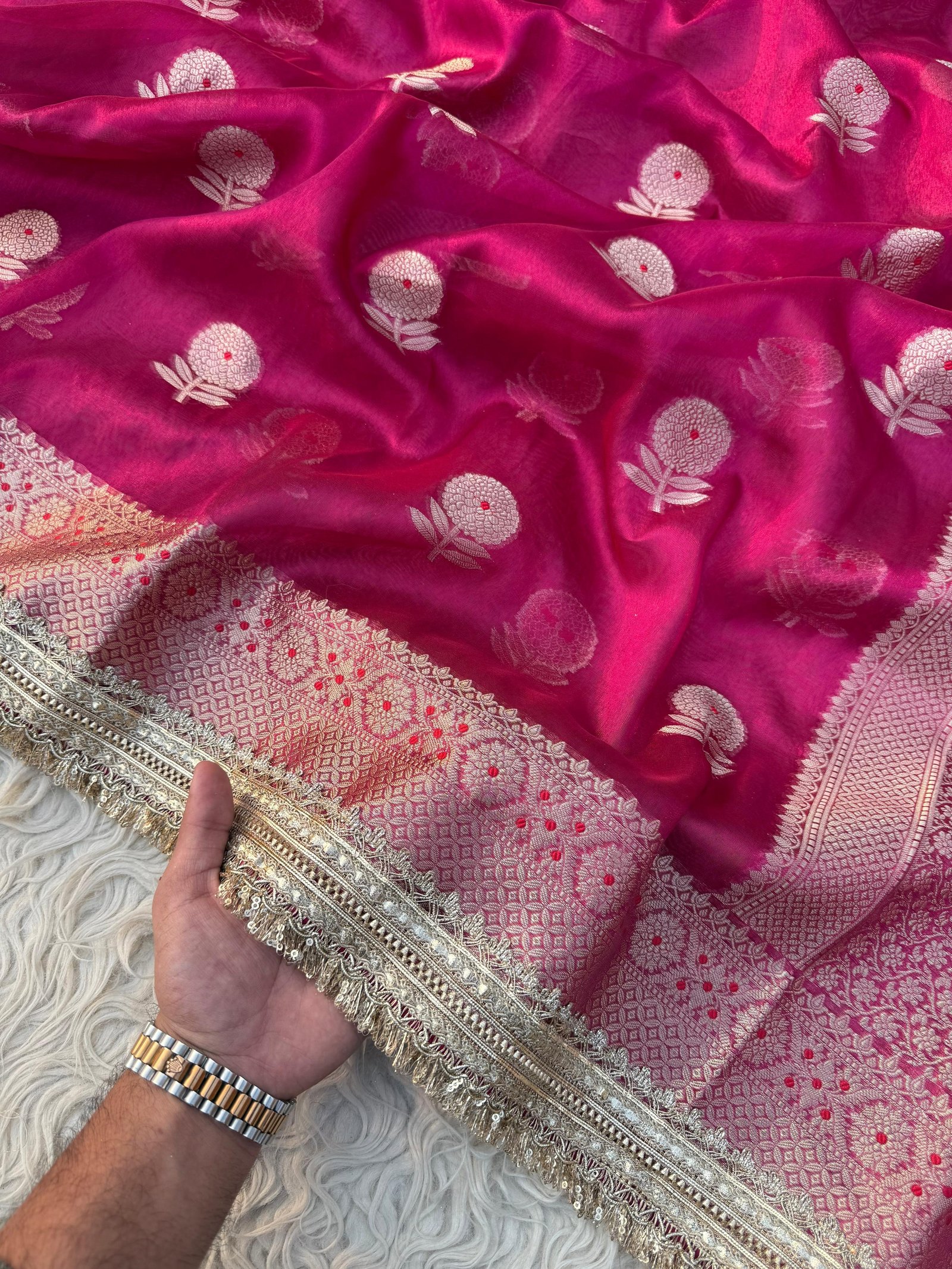 BANARASI TISSUE SILK SAREE image 7