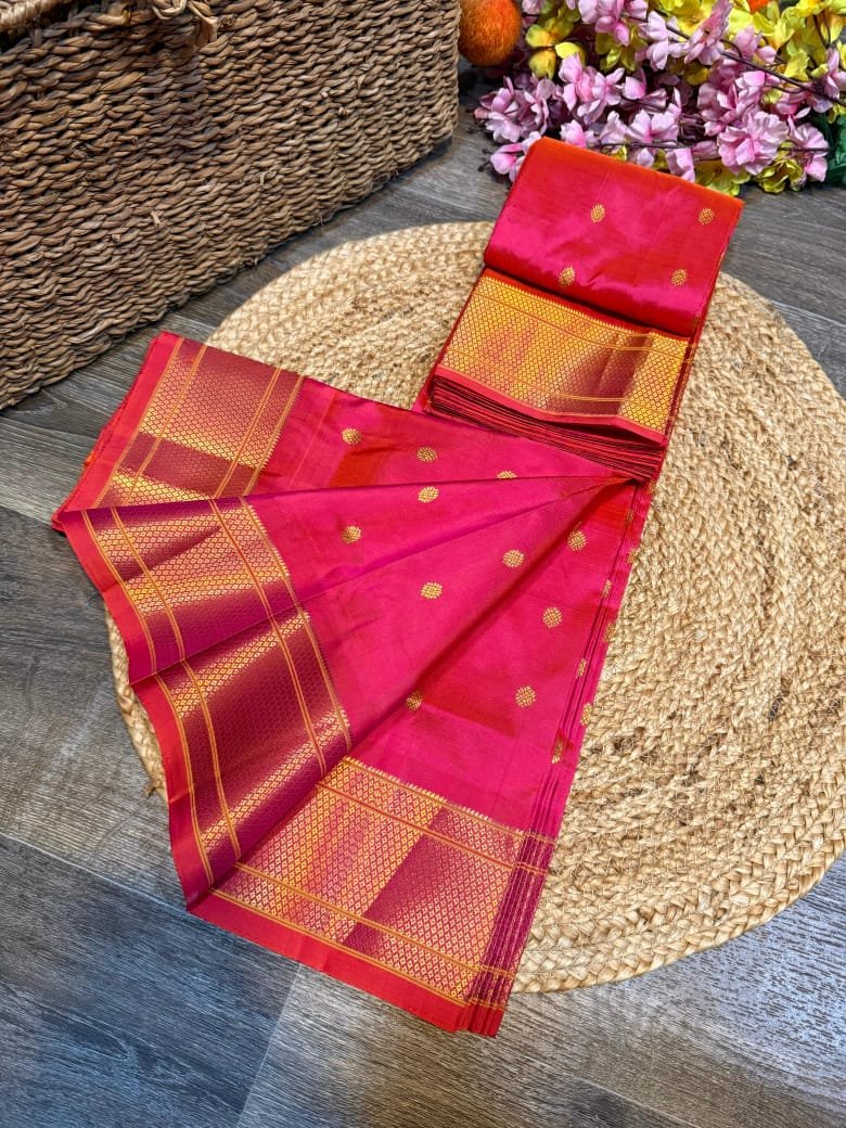 Kalanjali Maharani Paithani Pure Silk image 38