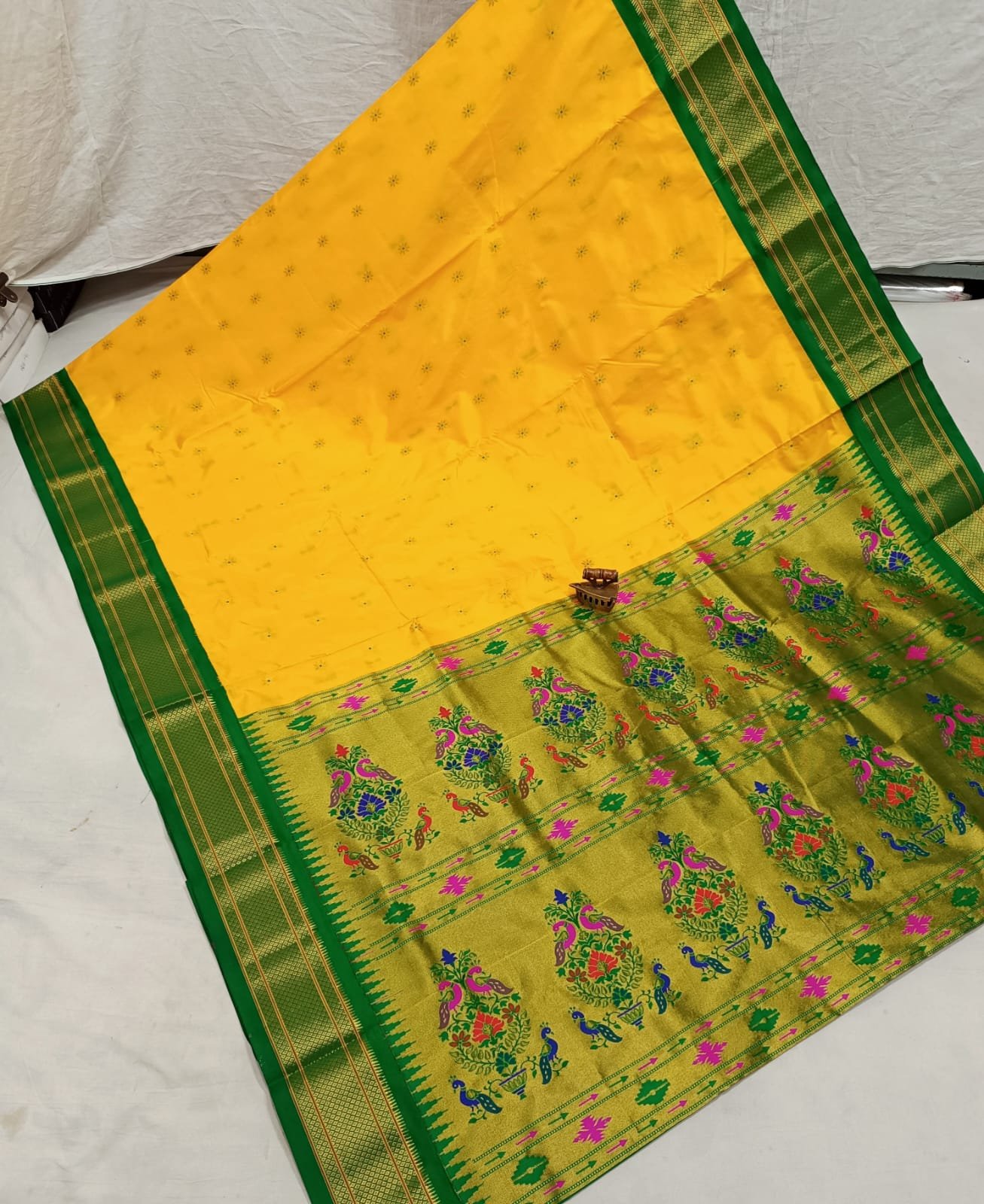 Karnful Pdiyal Paithani Pure Silk image 36