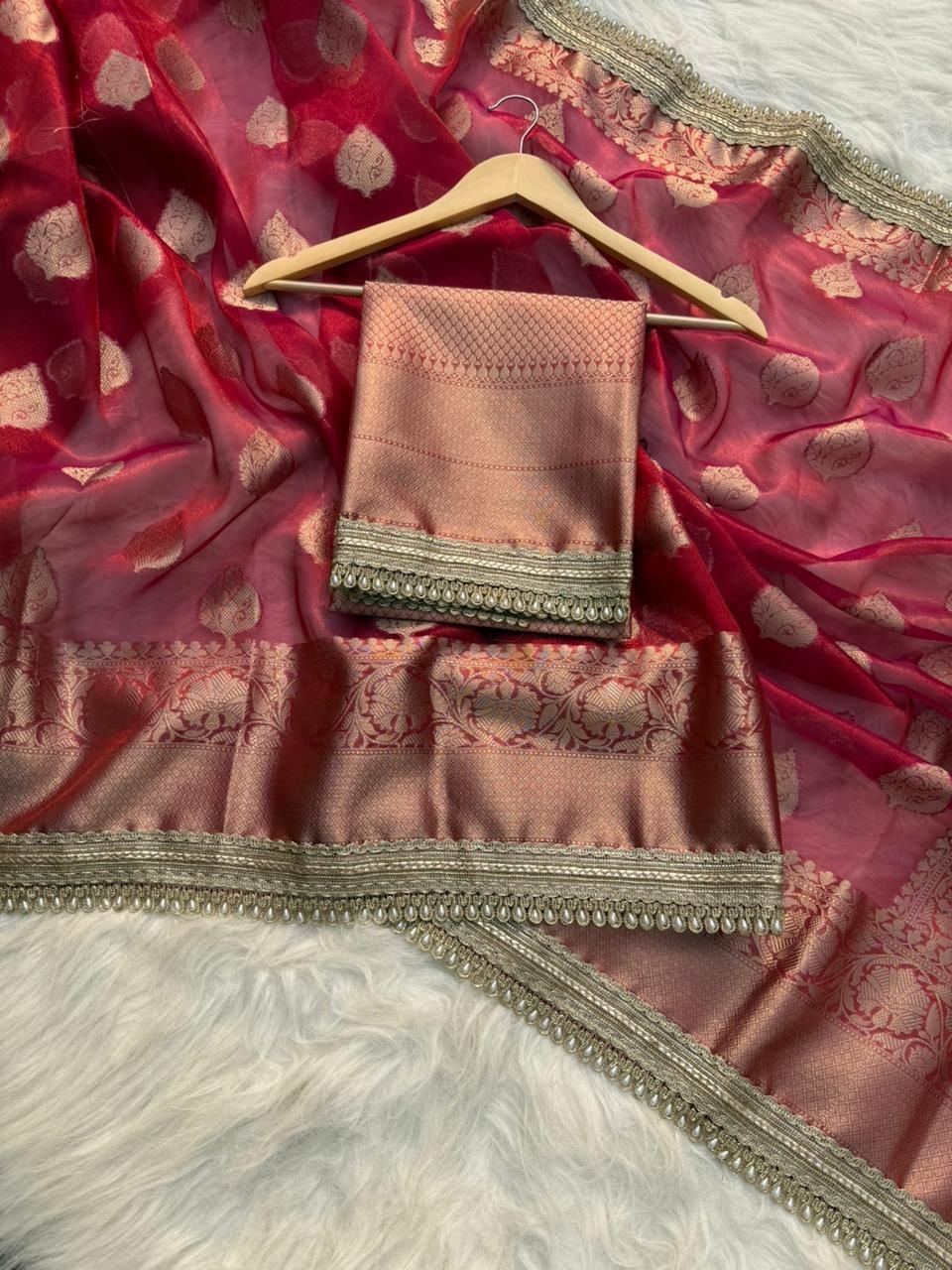 9 Banarasi Tissue Silk image 4