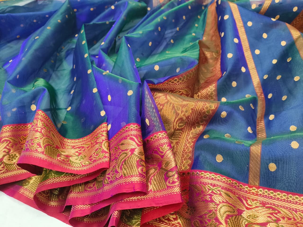 23 Silk Katan Saree image 4