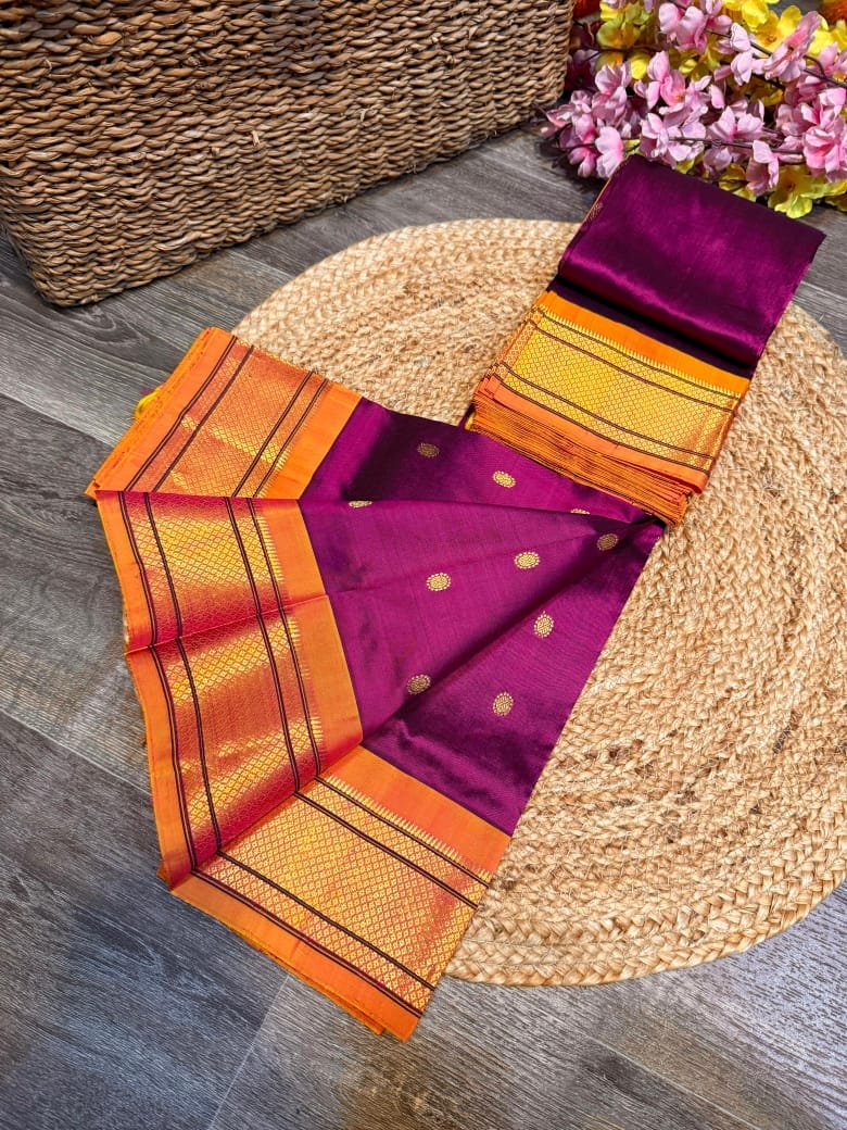 Kalanjali Maharani Paithani Pure Silk image 29