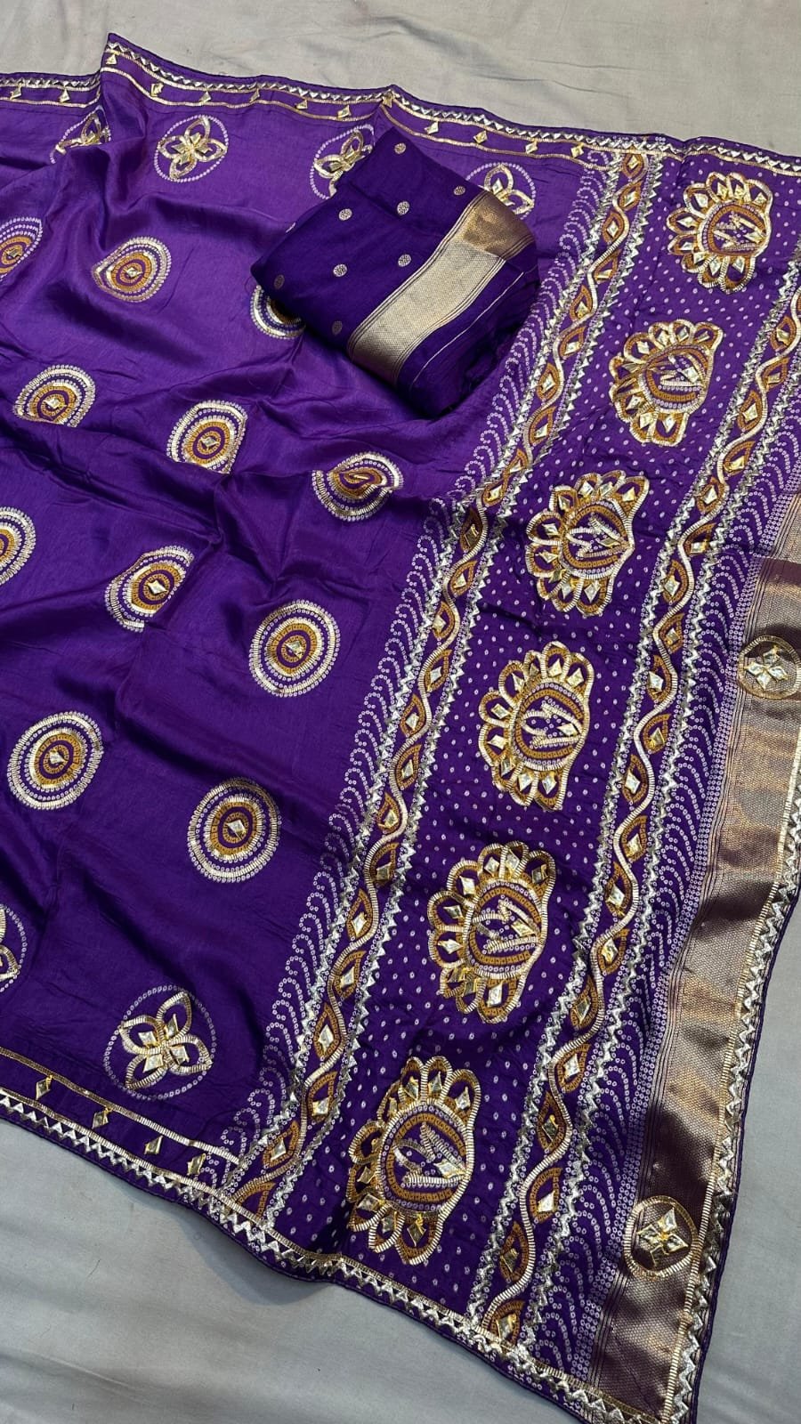 Fabric Pure Moonga Silk Jari Saree image 5