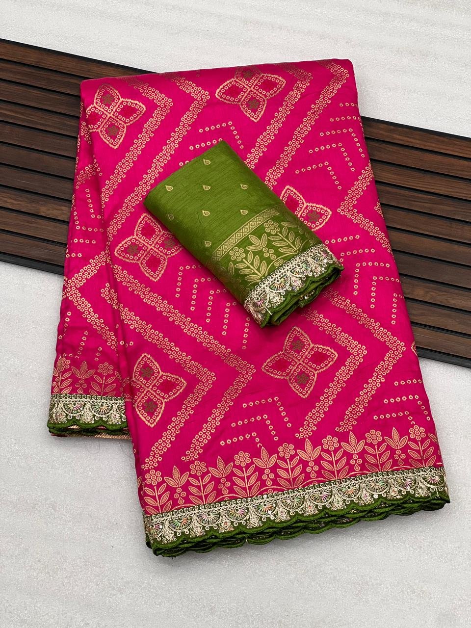 Heavy Dola Silk Saree image 4