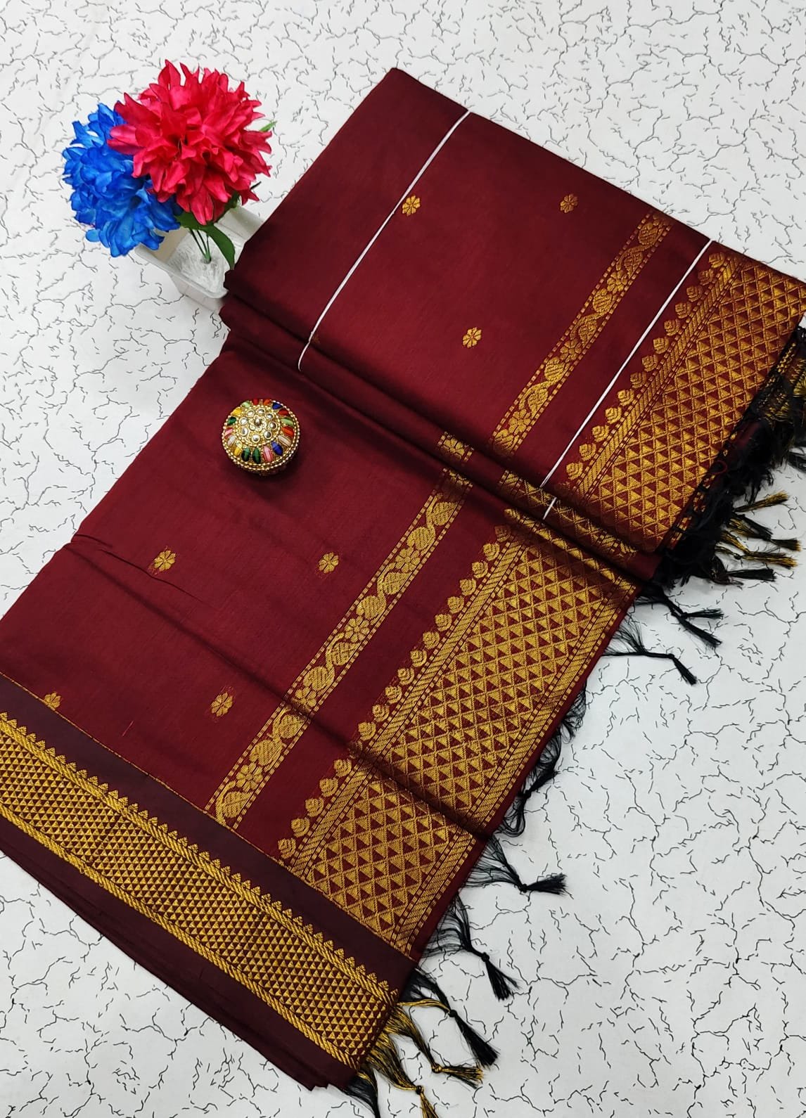 Kalyani Cotton Saree ( BUTTA) image 24