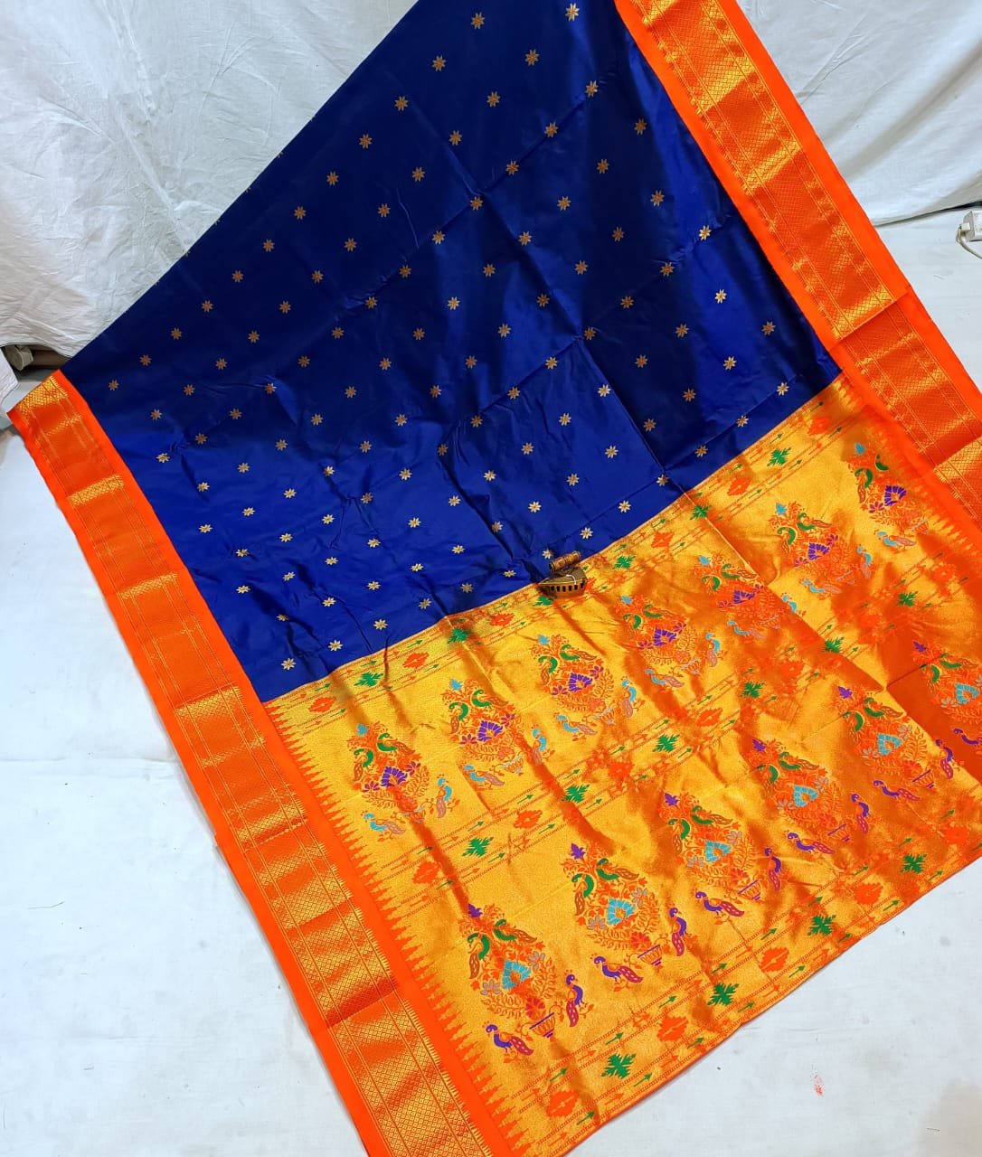 Karnful Pdiyal Paithani Pure Silk image 12
