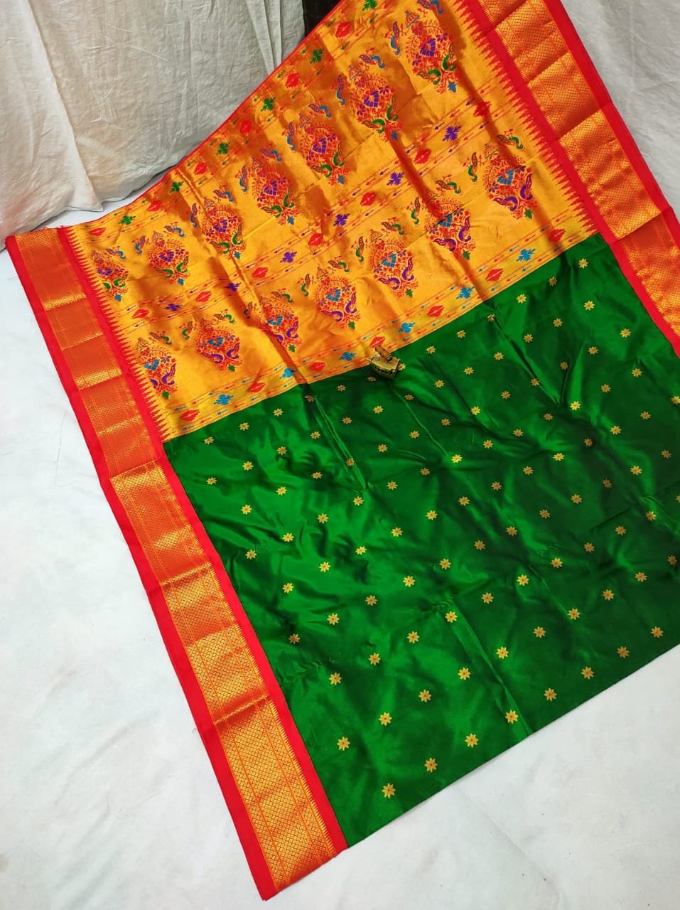 Karnful Pdiyal Paithani Pure Silk image 5
