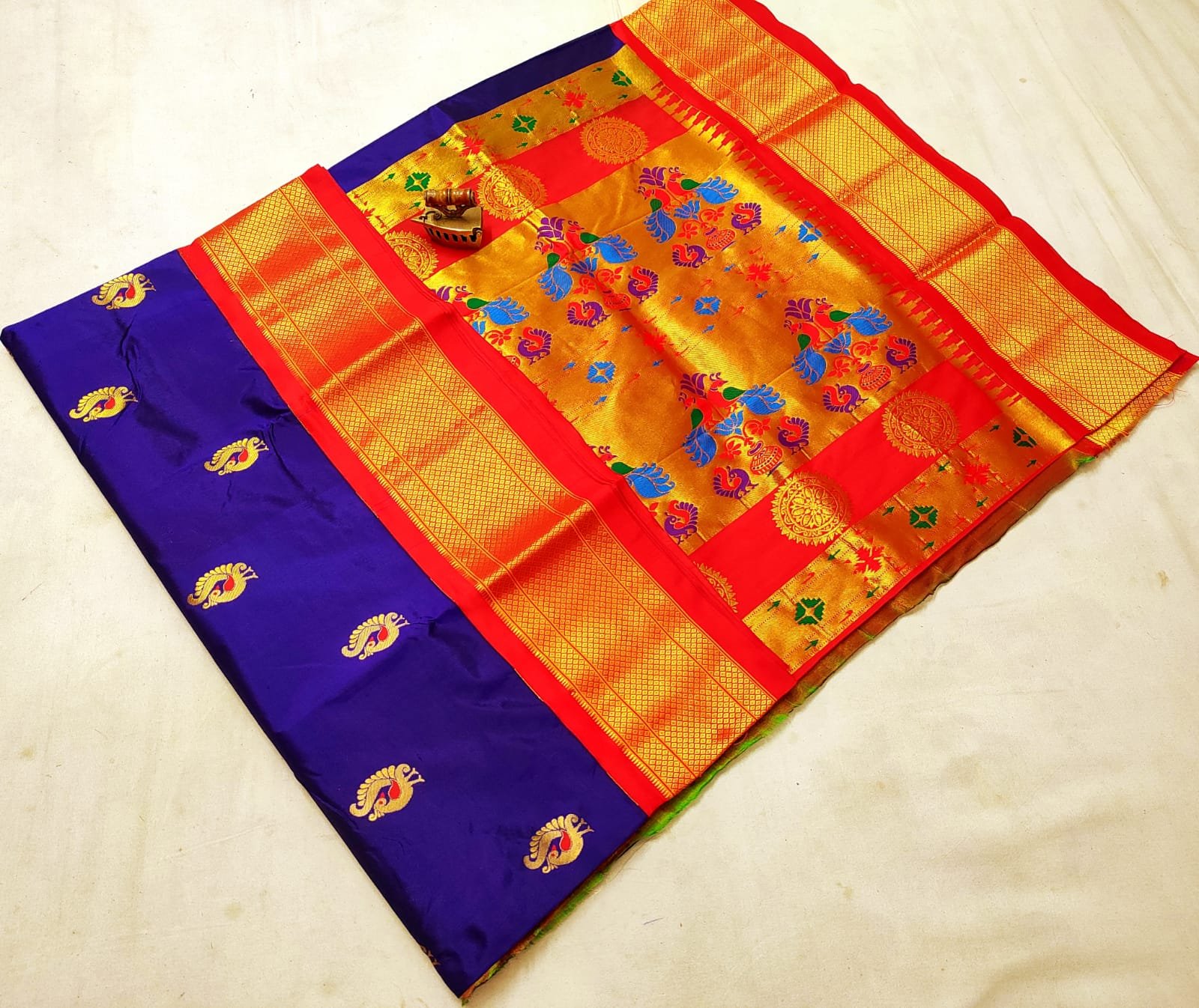 Kadiyal Paithani Pure Silk image 15