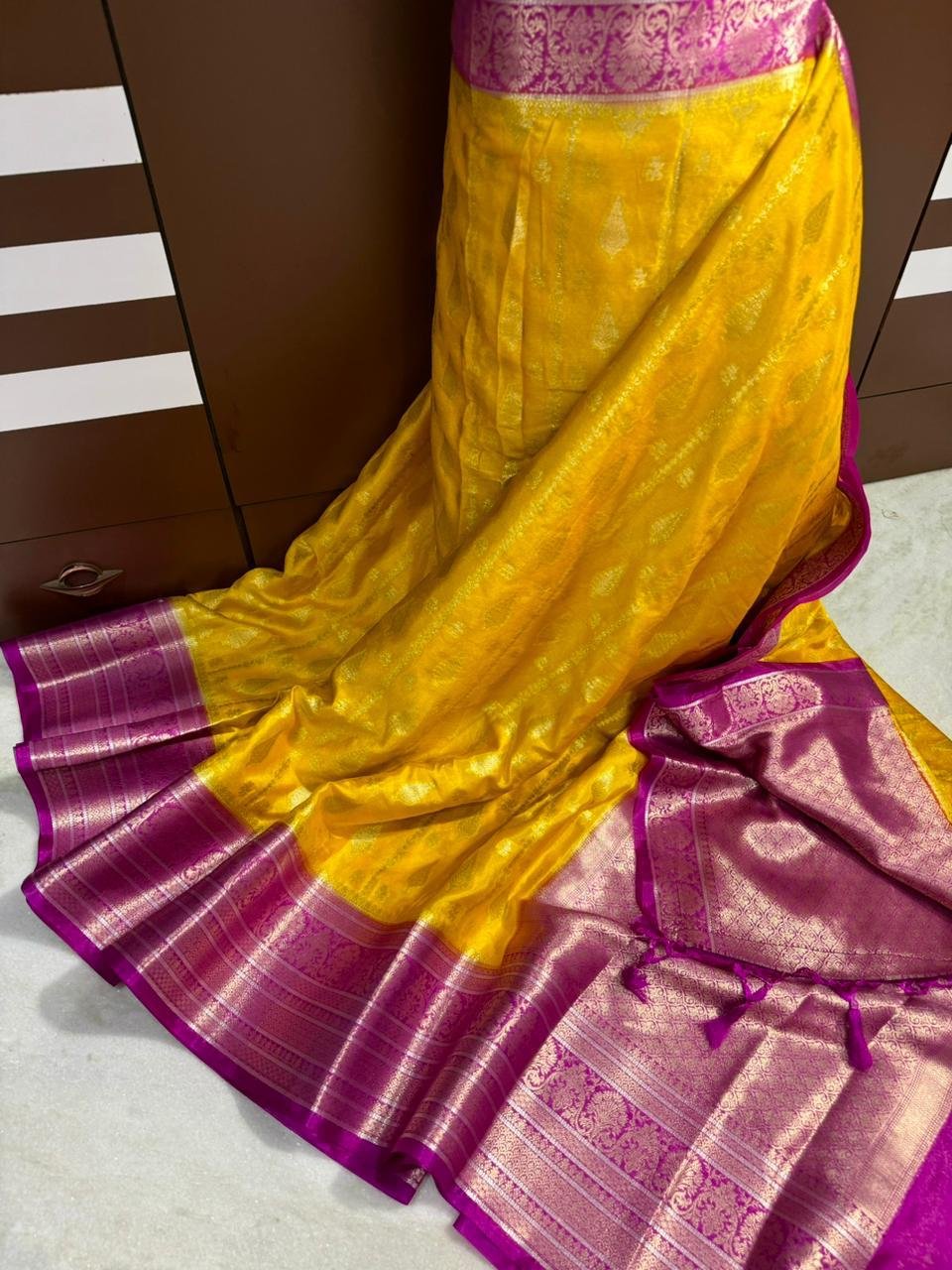 Banarasi Dybal Dupion Silk Saree image 3