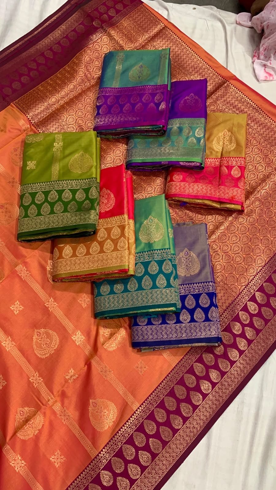 Dual Tone Semi Silk Sarees