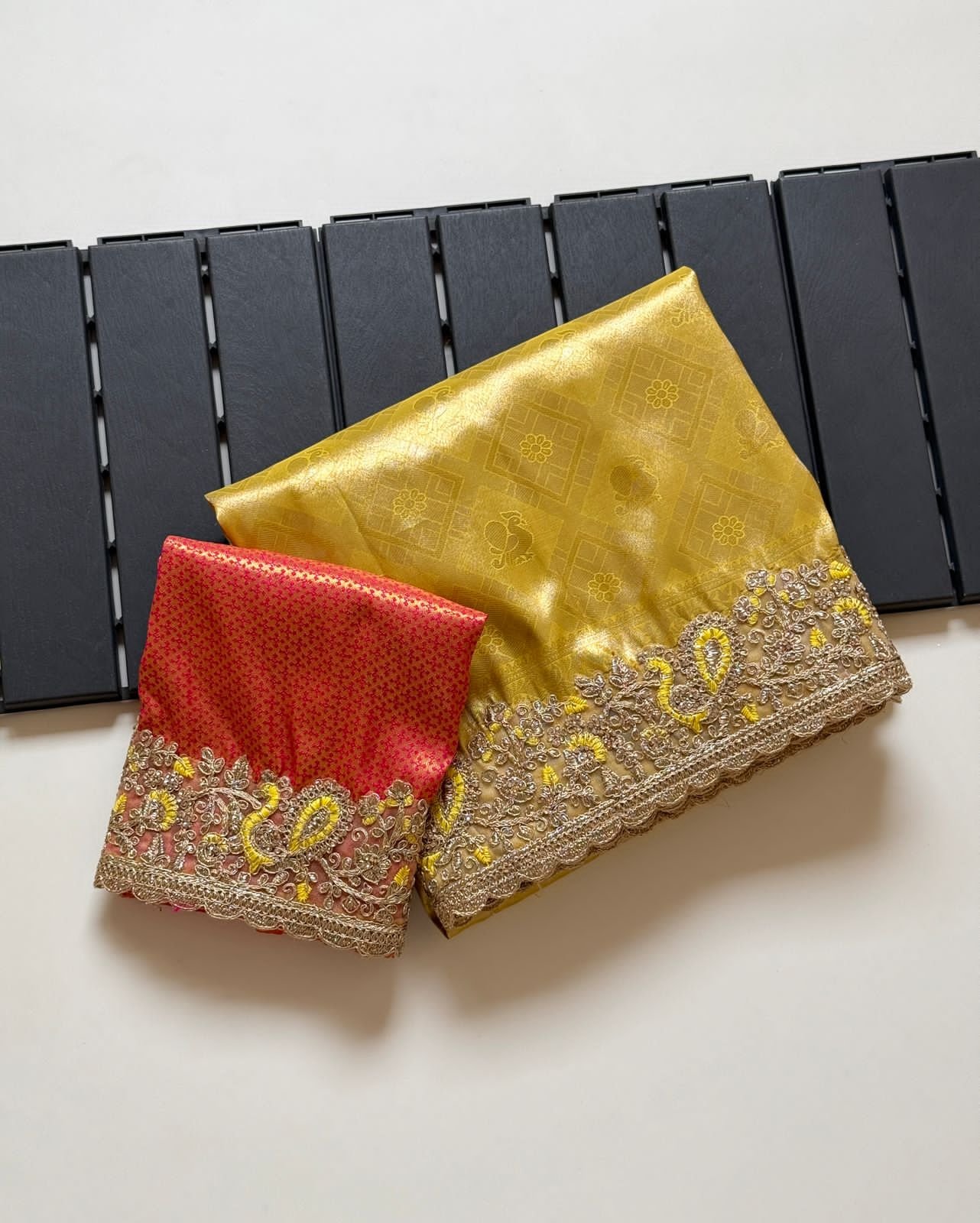 Soft Silk Saree With Self Jaquard Weaving image 6
