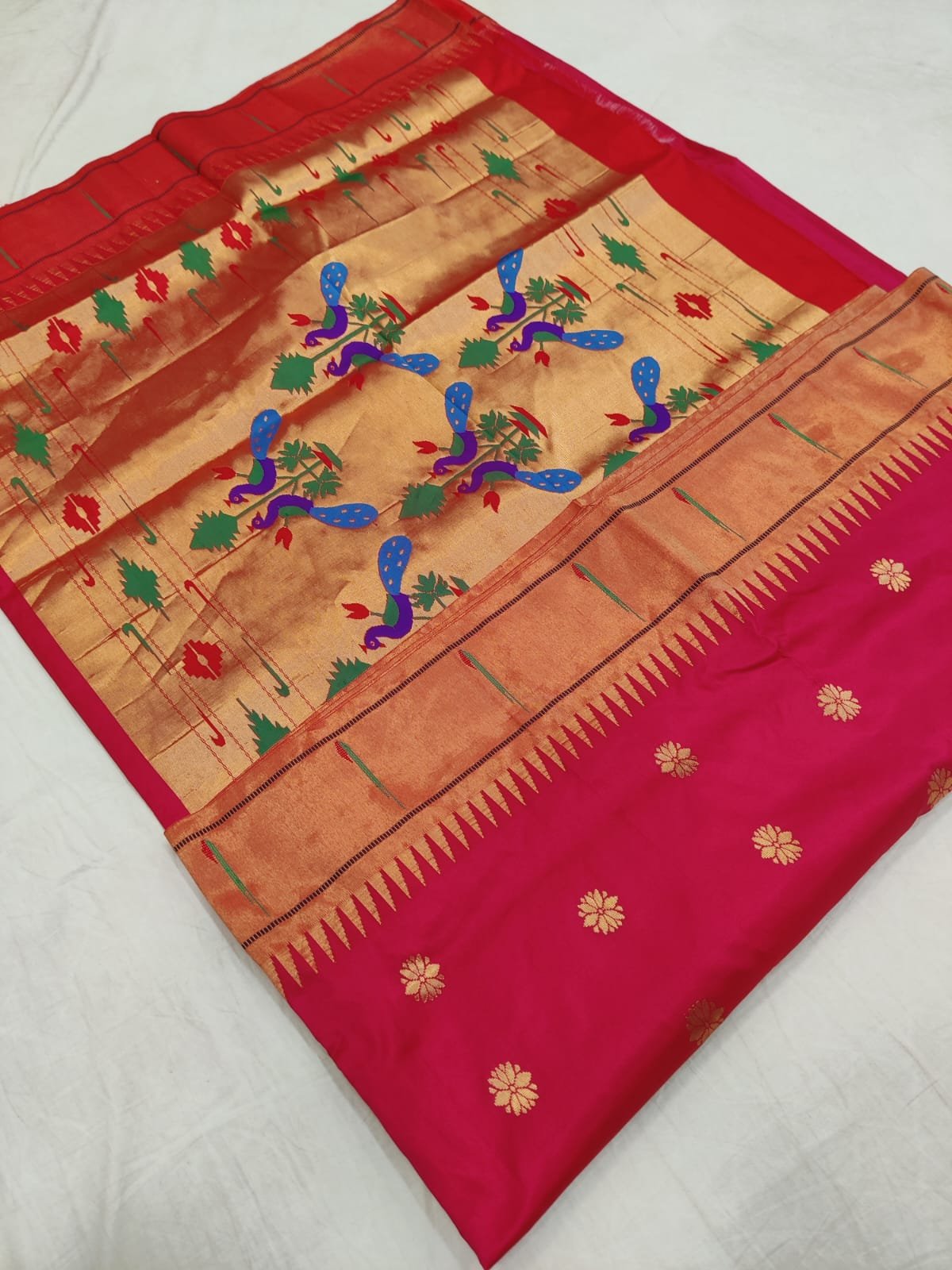 Muniya Paithani Pure Silk image 26