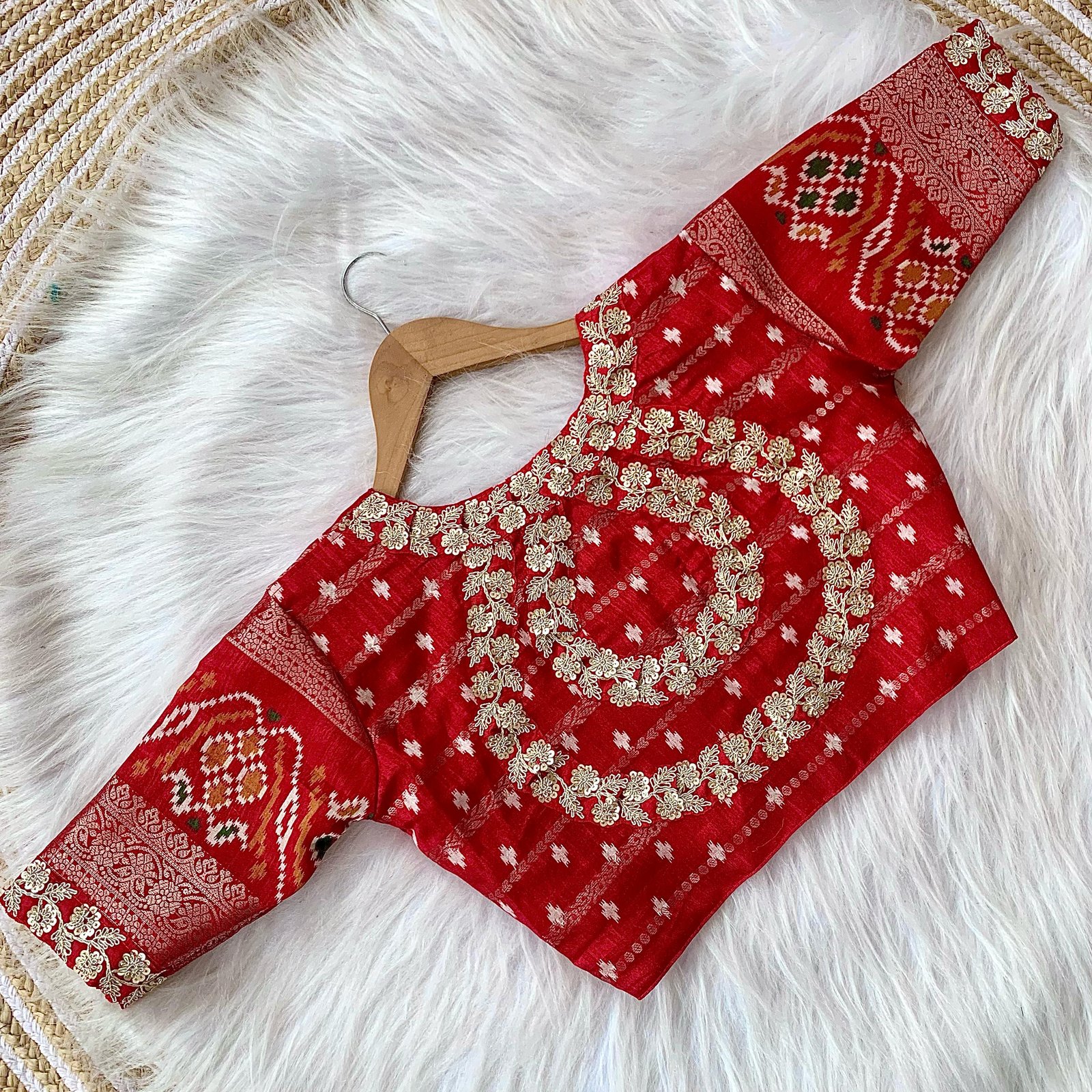 Cotton Silk Saree with Bandhej Print image 3