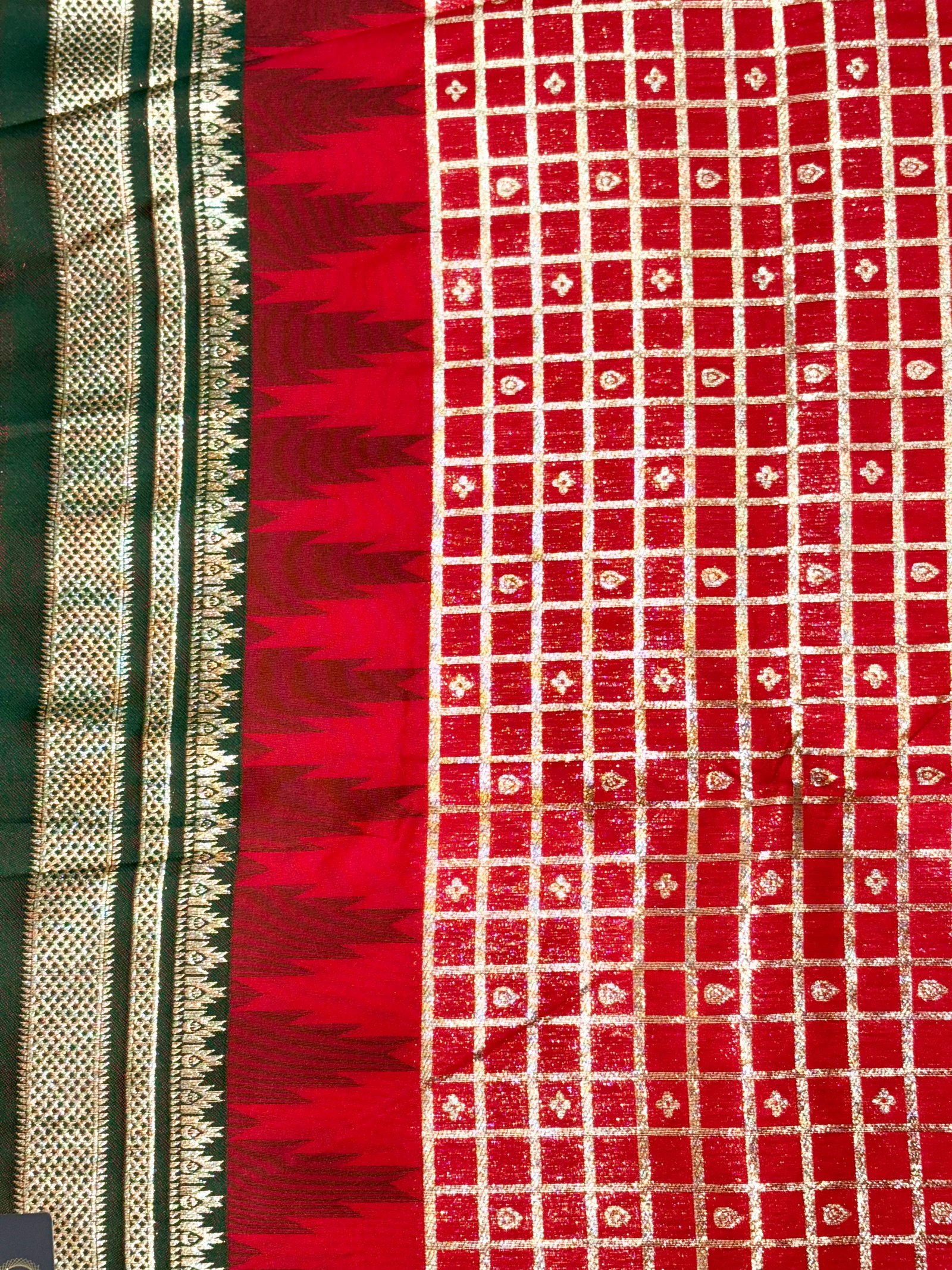 Bridal Semi Gadwal Sarees image 3