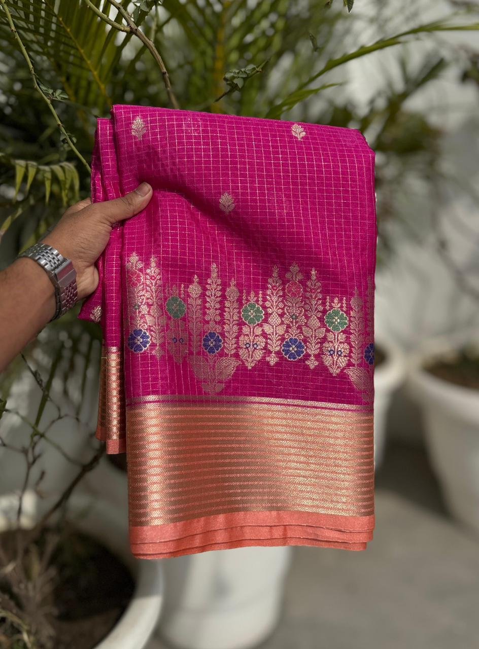 2 Banarasi Dybal Dupion Silk image 12