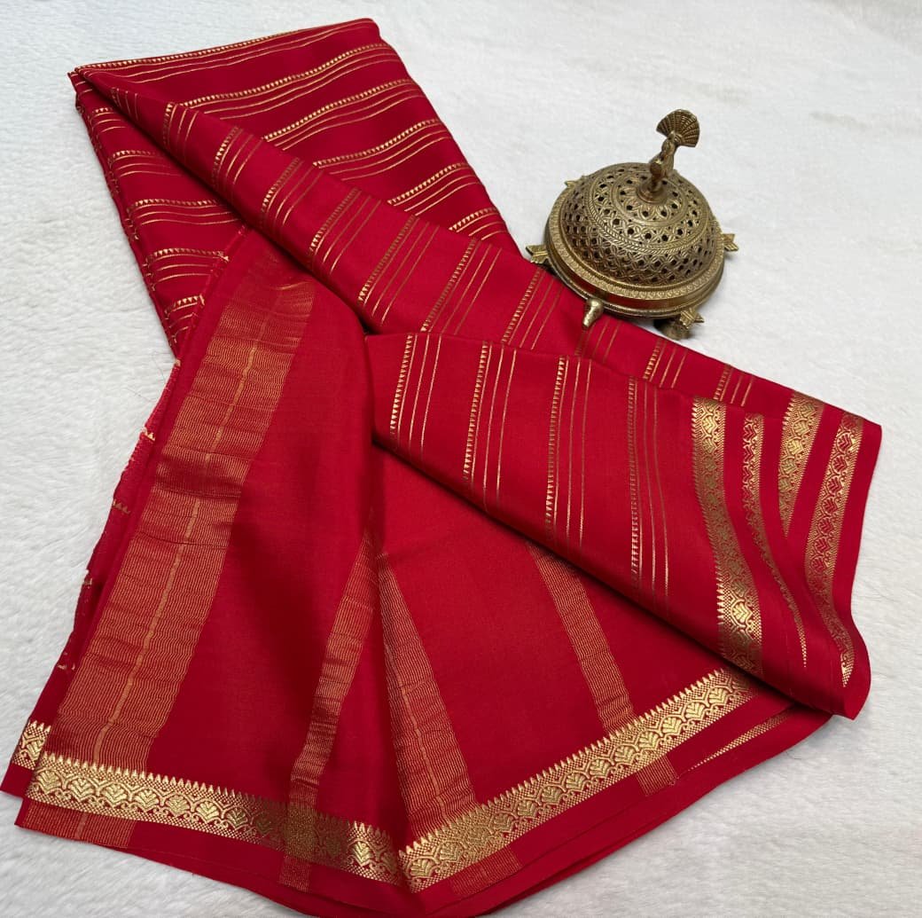 Semi Mysore Silk Sarees image 16