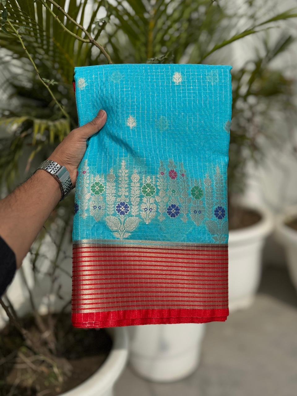 2 Banarasi Dybal Dupion Silk image 18
