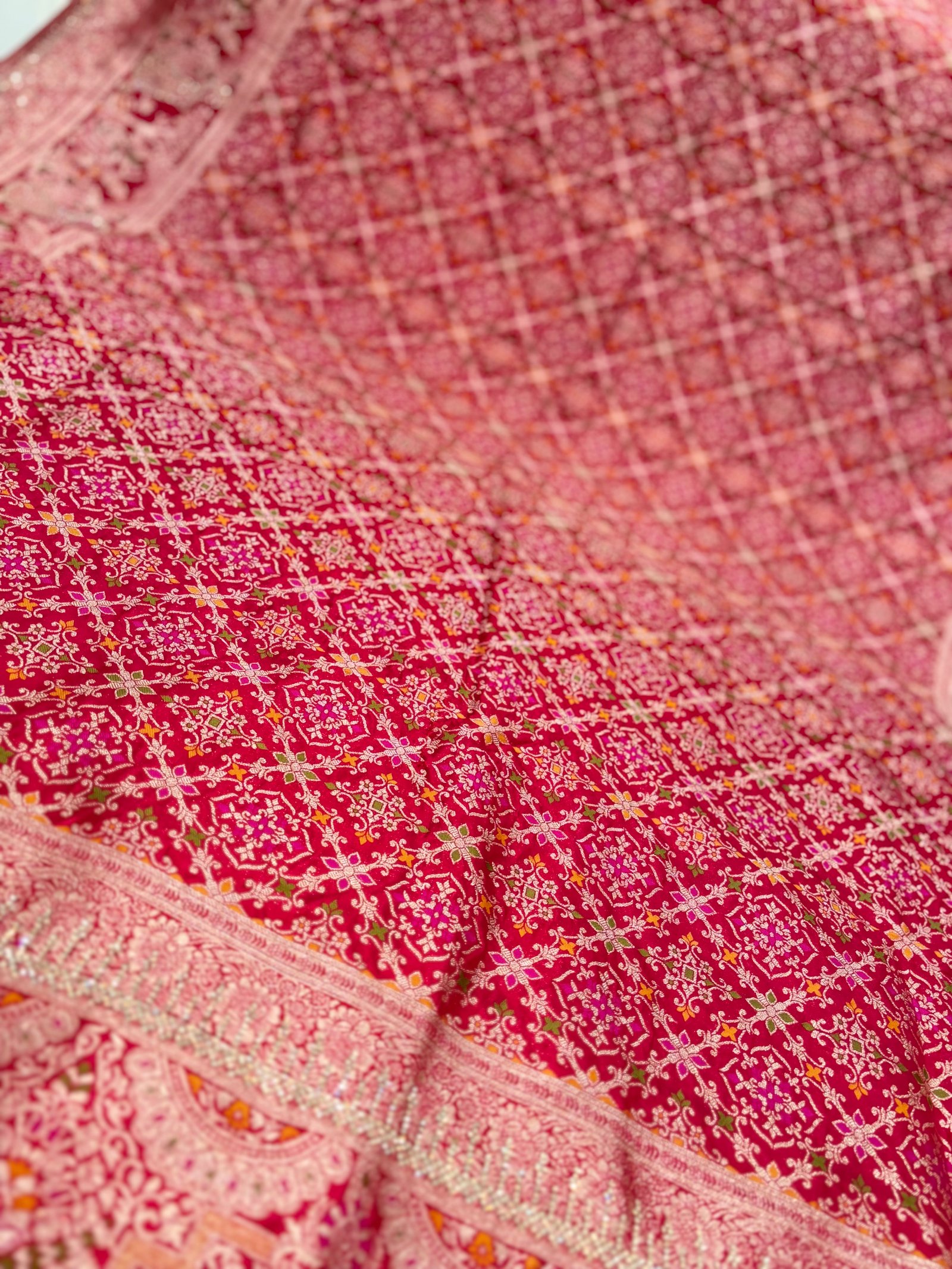 Bridal Gaji Silk Patota Design Saree image 2