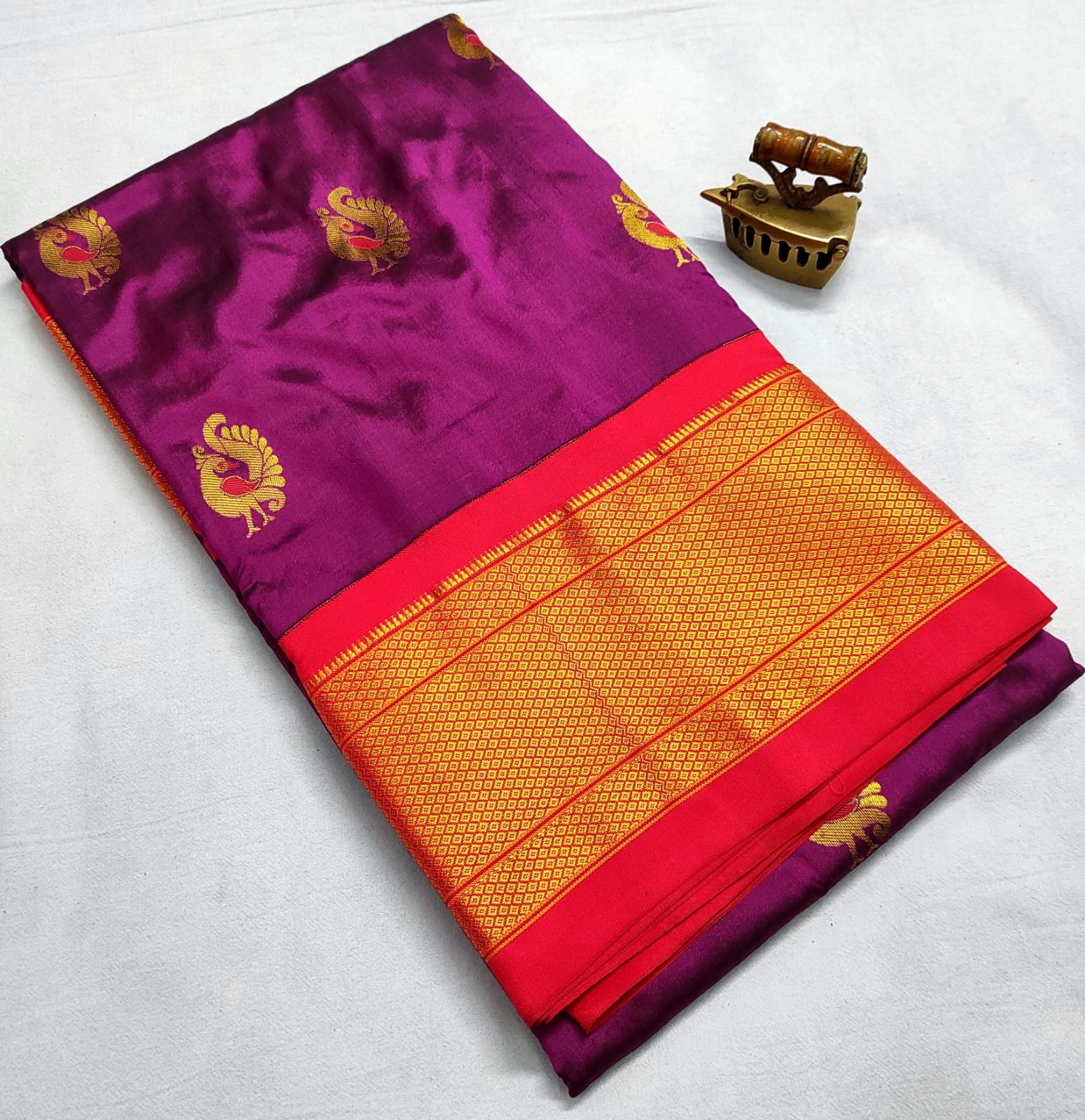 Kadiyal Paithani Pure Silk image 16