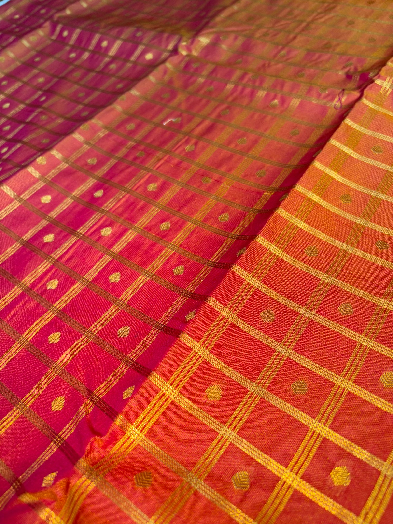 Checks and Tilak Korvai Kanchi Semi Silk Sarees image 4