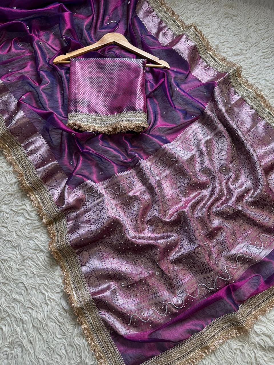 5 Banarasi Tissue Silk image 16