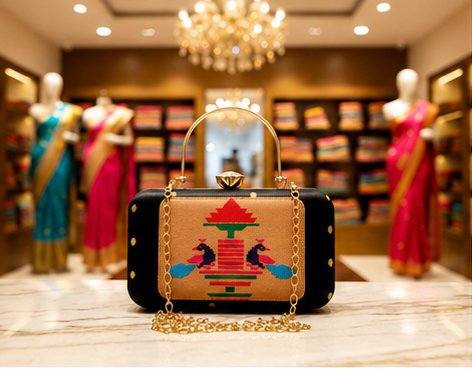 Paithani Clutch Design 1