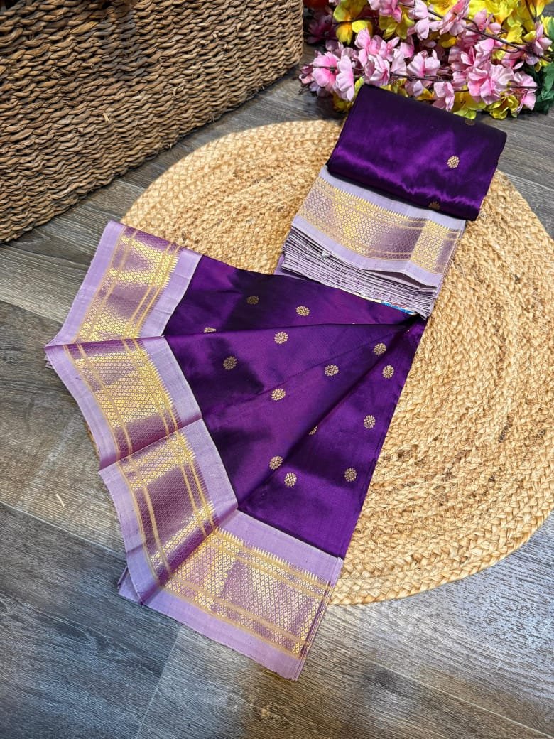 Kalanjali Maharani Paithani Pure Silk image 31