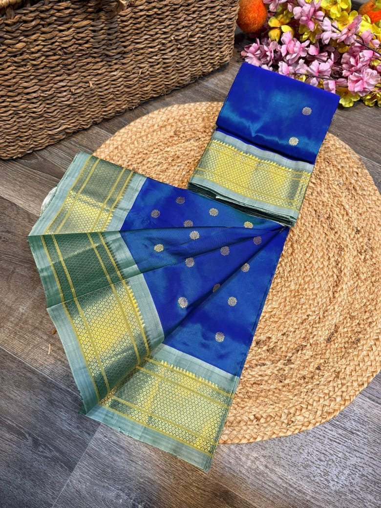 Kalanjali Maharani Paithani Pure Silk image 22