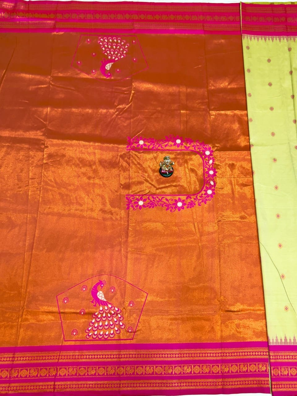 Half Silk South Indian Paithani image 21