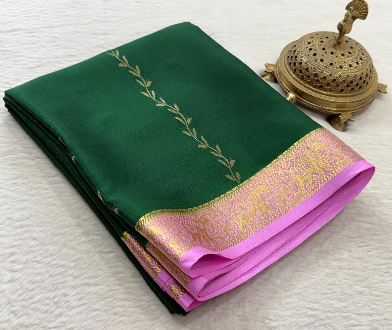 Pure Mysore Silk Sarees image 3