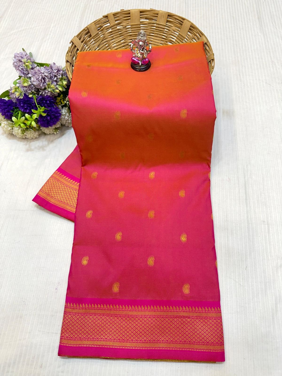 Fancy Pallu Asavali Paithani image 12