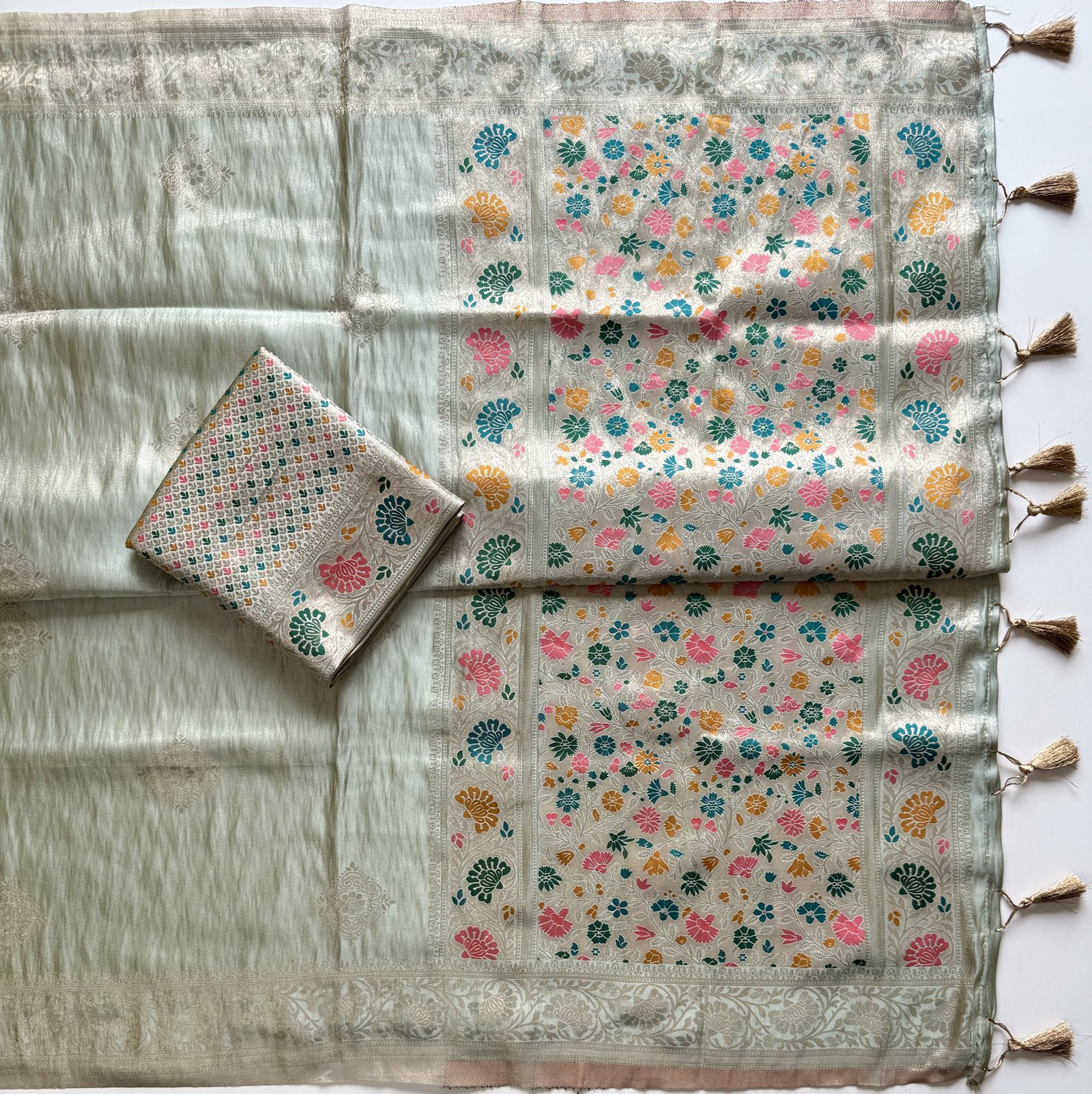 Mashru Silk Viscose Saree image 10